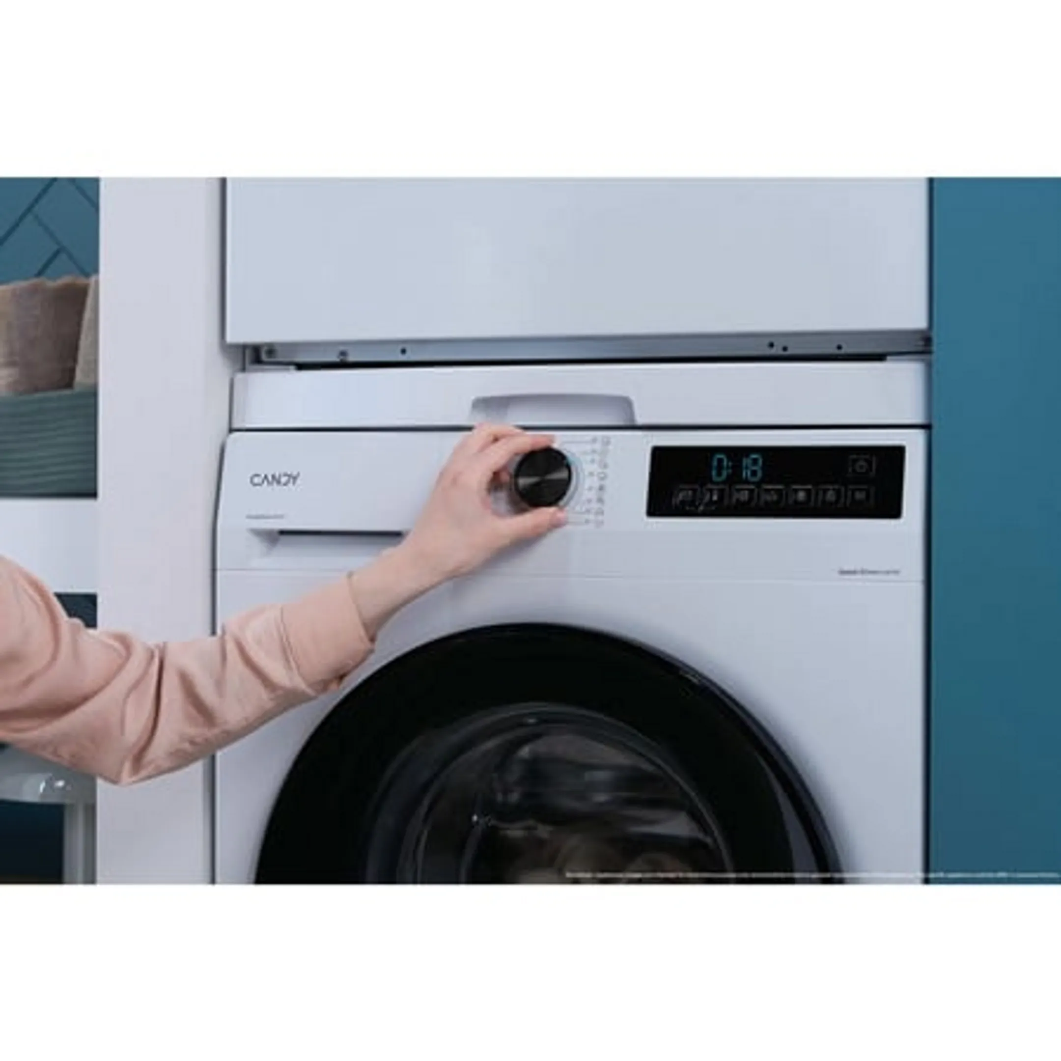 Candy Was-droogcombinatie GWD 4106B8-S image