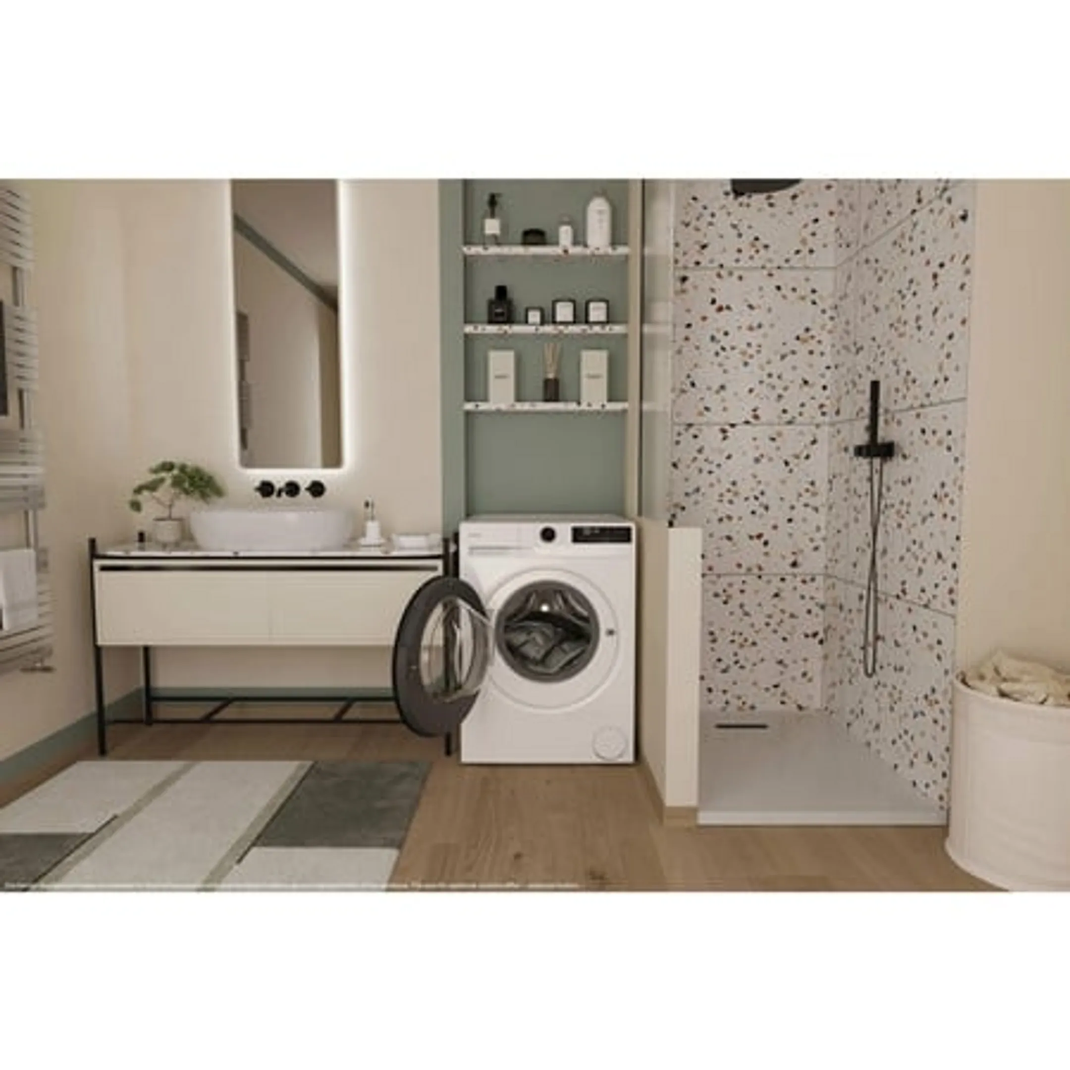 Candy Was-droogcombinatie GWD 4106B8-S image