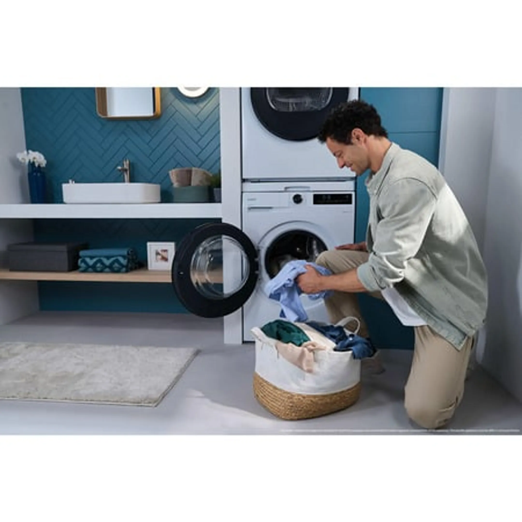 Candy Was-droogcombinatie GWD 4106B8-S image