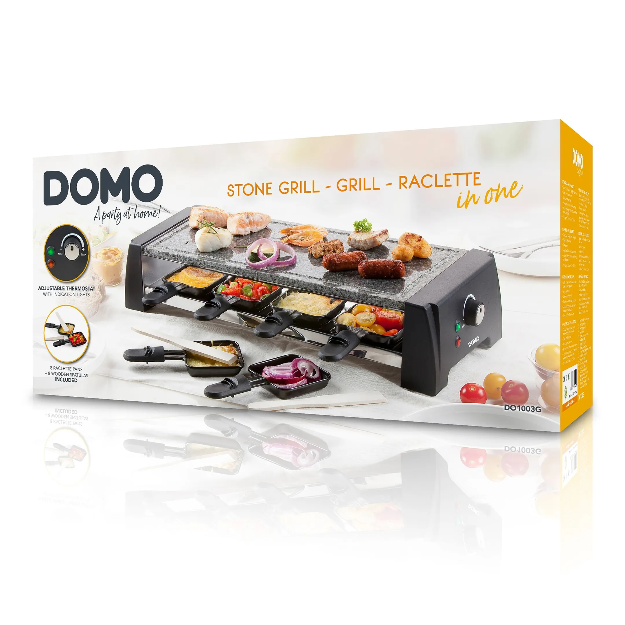 Domo Steengrill-grill-raclette - DO1003G image