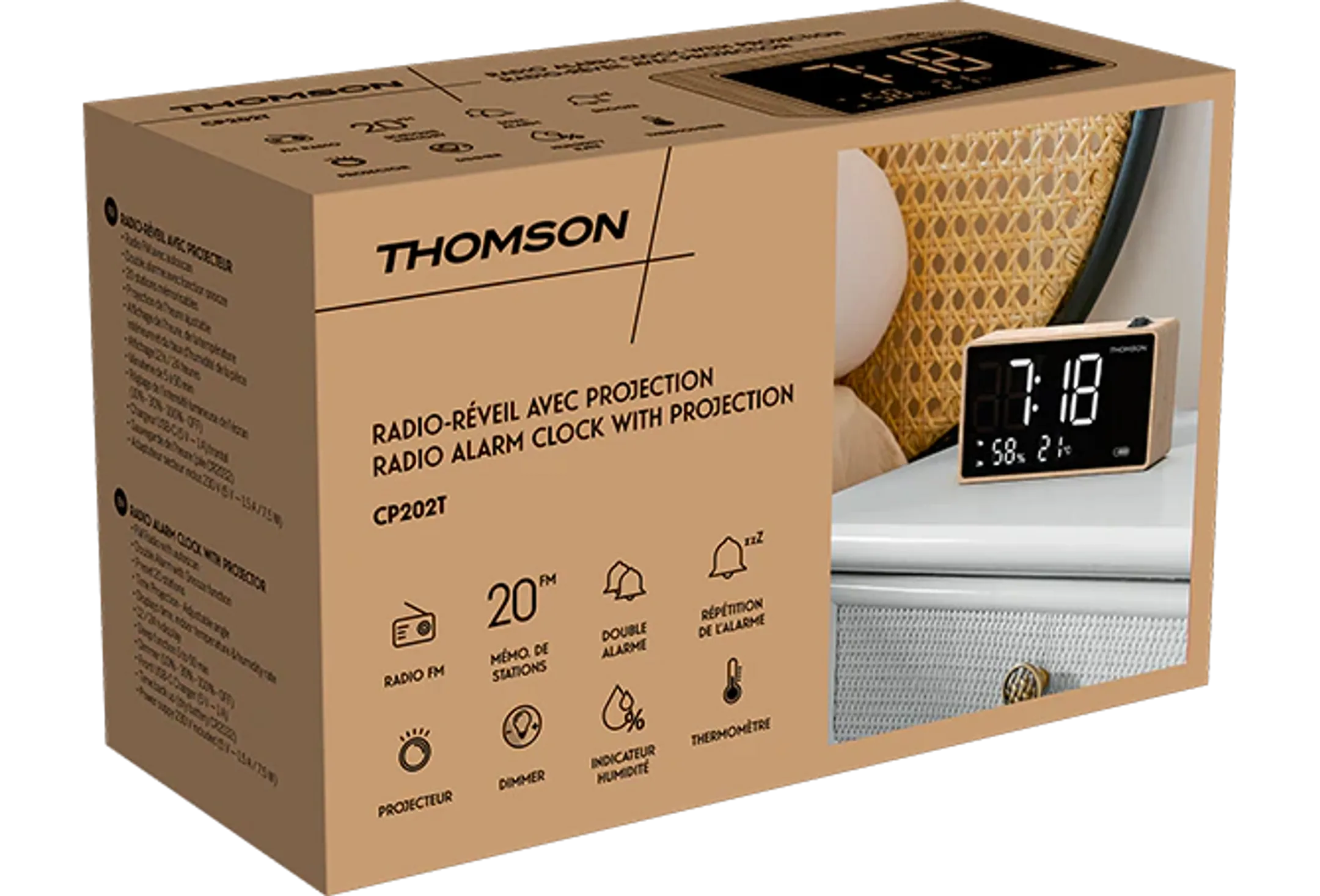 Thomson CP202T Wekker - Beige image