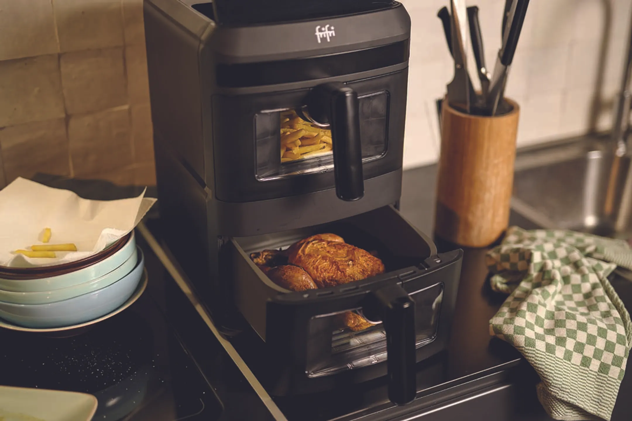 FriFri Airfryer Duo Slim FR0813028BLP image