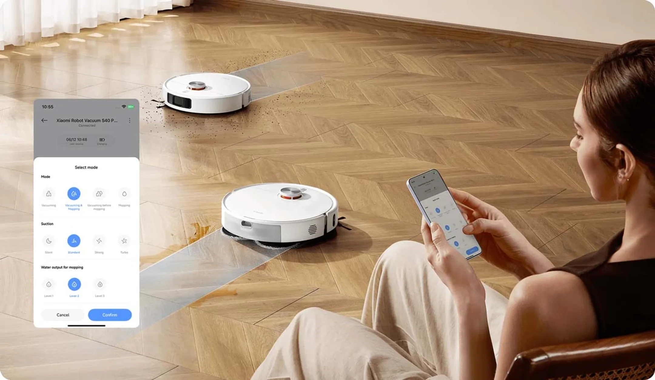 Xiaomi Aspirateur robot 2en1 S40 Pro image