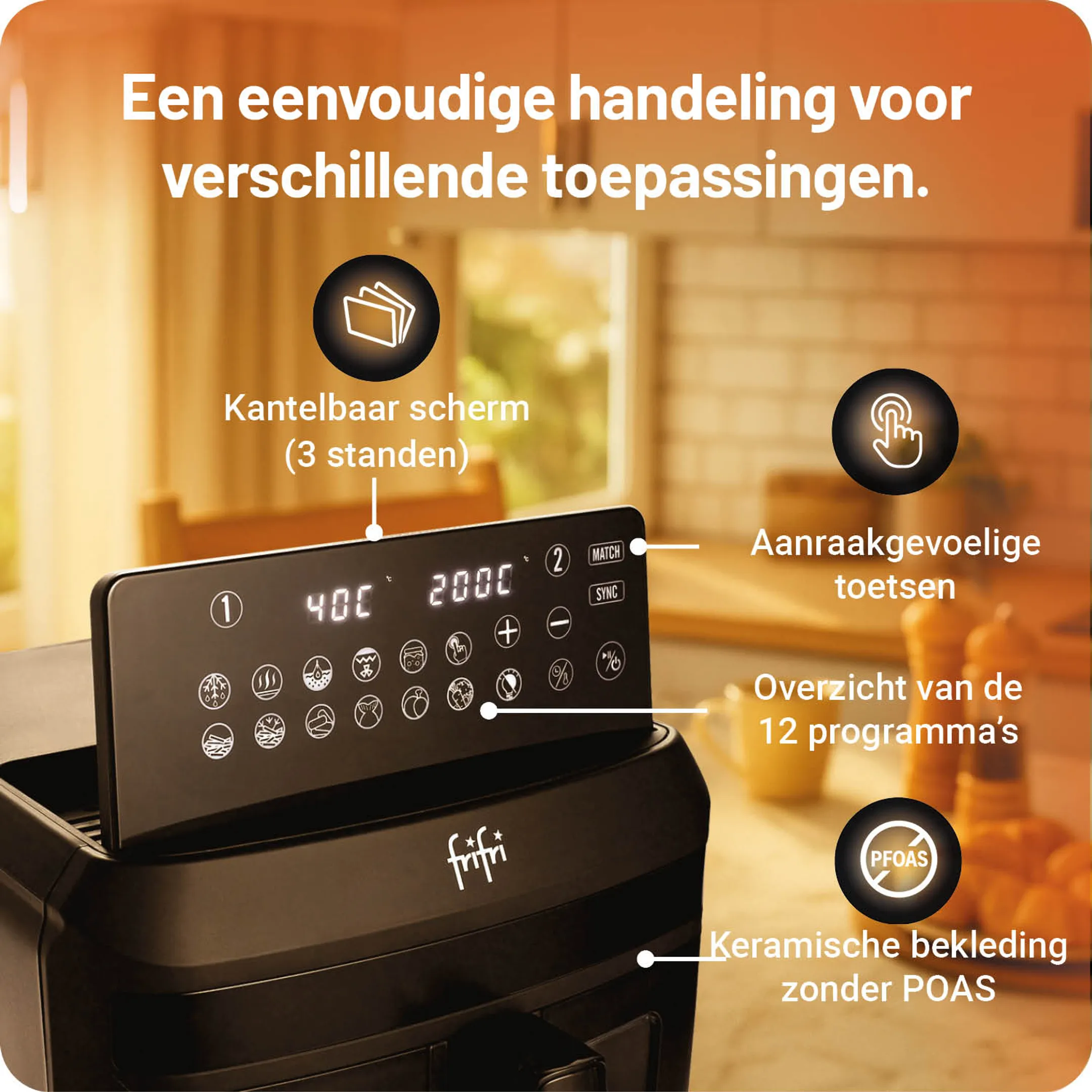 FriFri Airfryer Duo Slim FR0813028BLP image