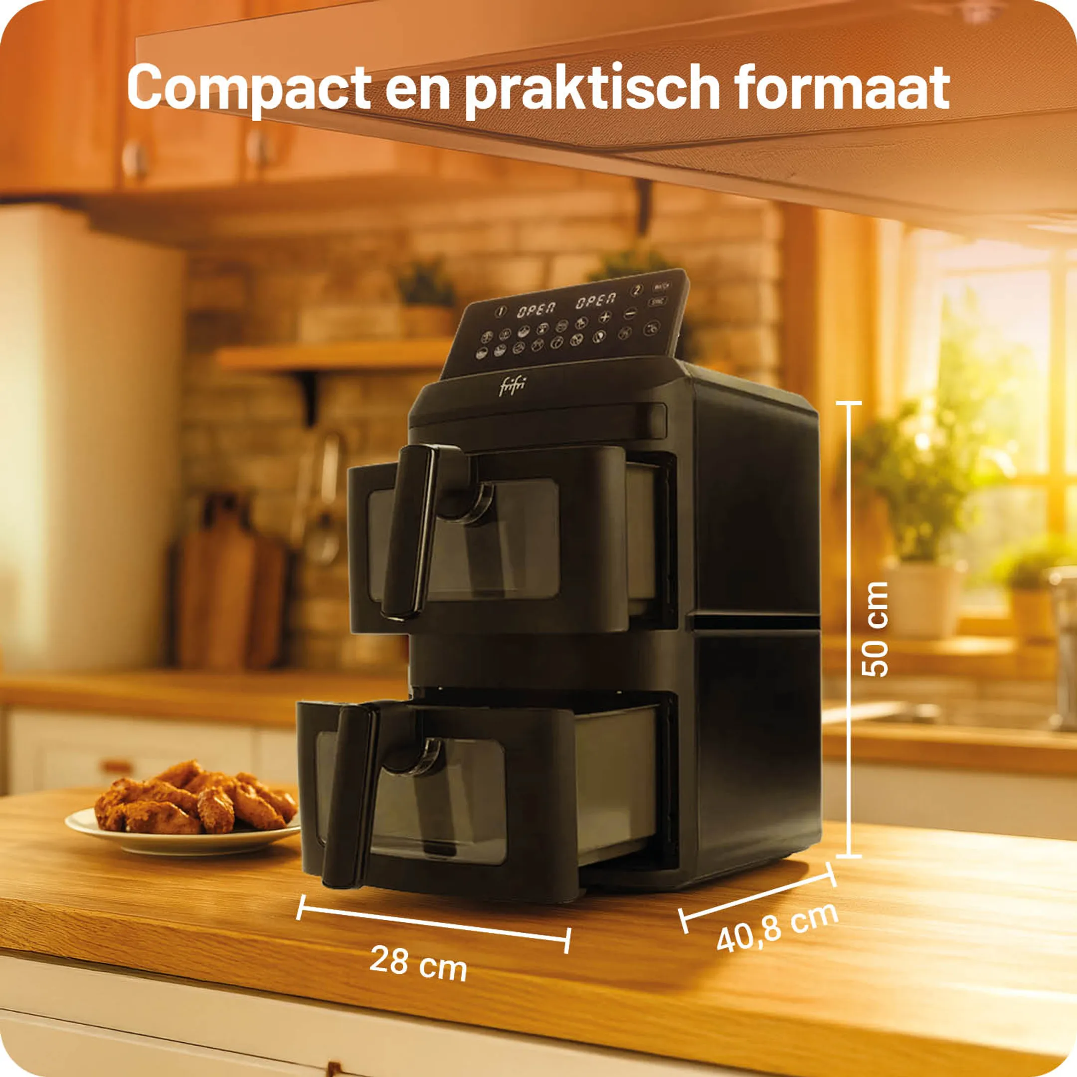 FriFri Airfryer Duo Slim FR0813028BLP image