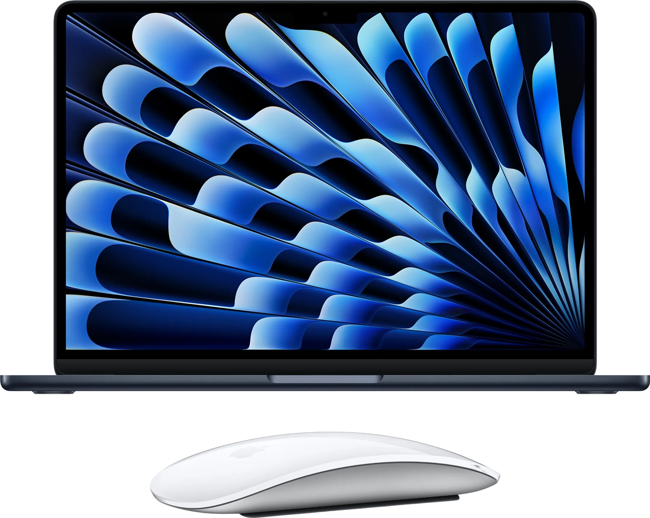 Bundel MacBook Air 13" M4 16 GB/256 GB Middernacht + Magic Mouse Wit