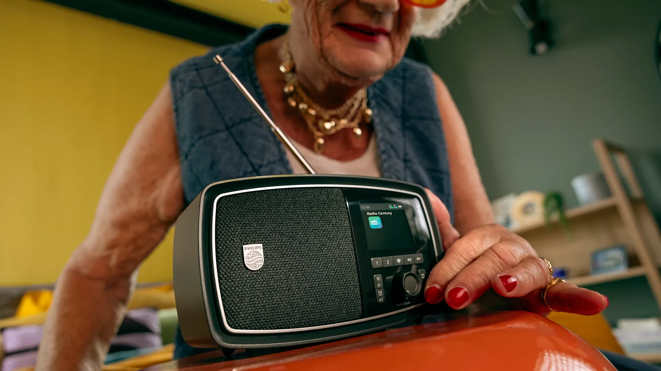 Philips Century radio - Zwart image