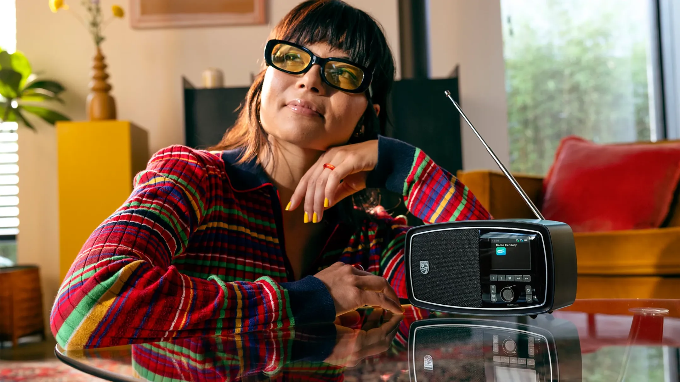 Philips Century radio - Zwart image