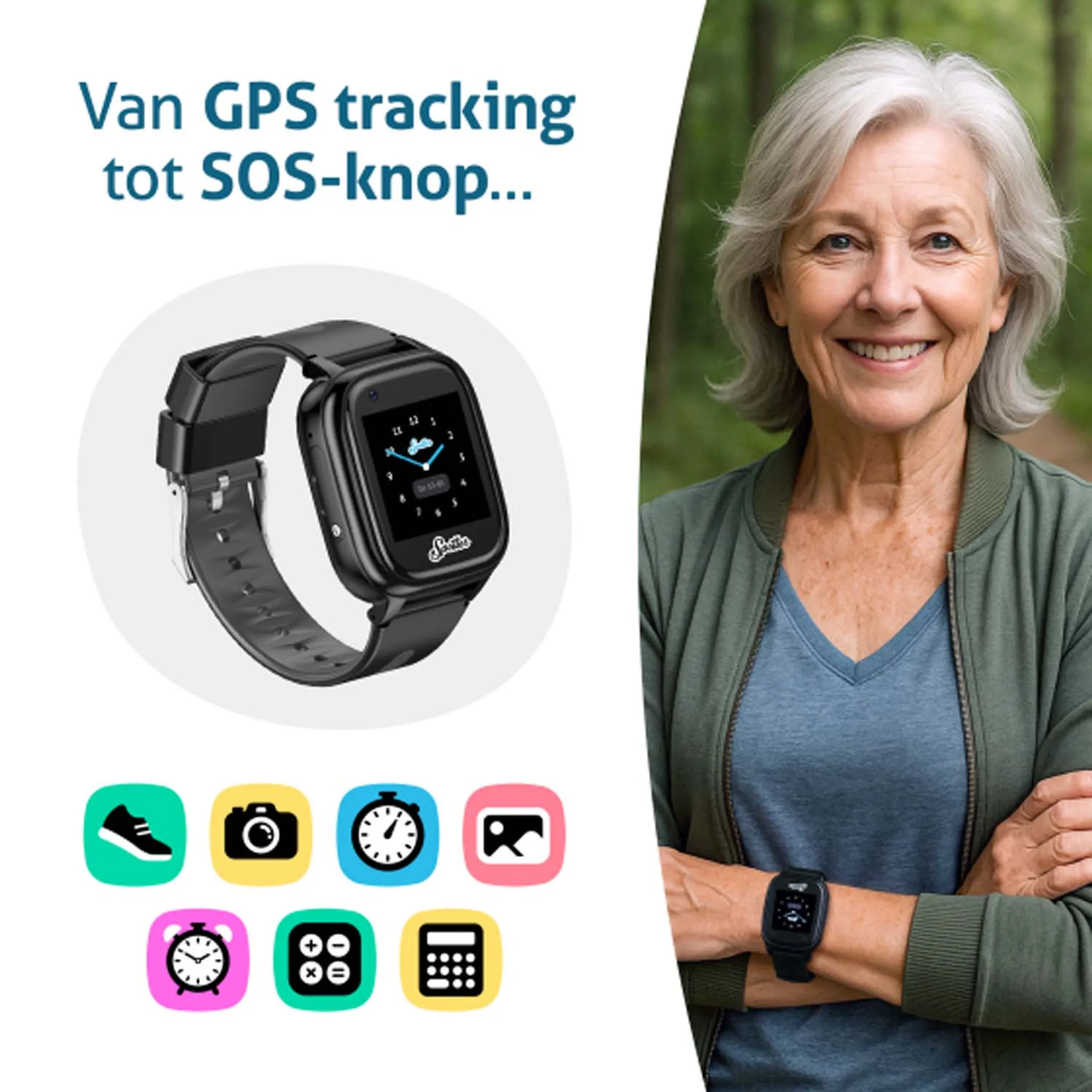 Spotter Senior GPS Watch 4G - Zwart image