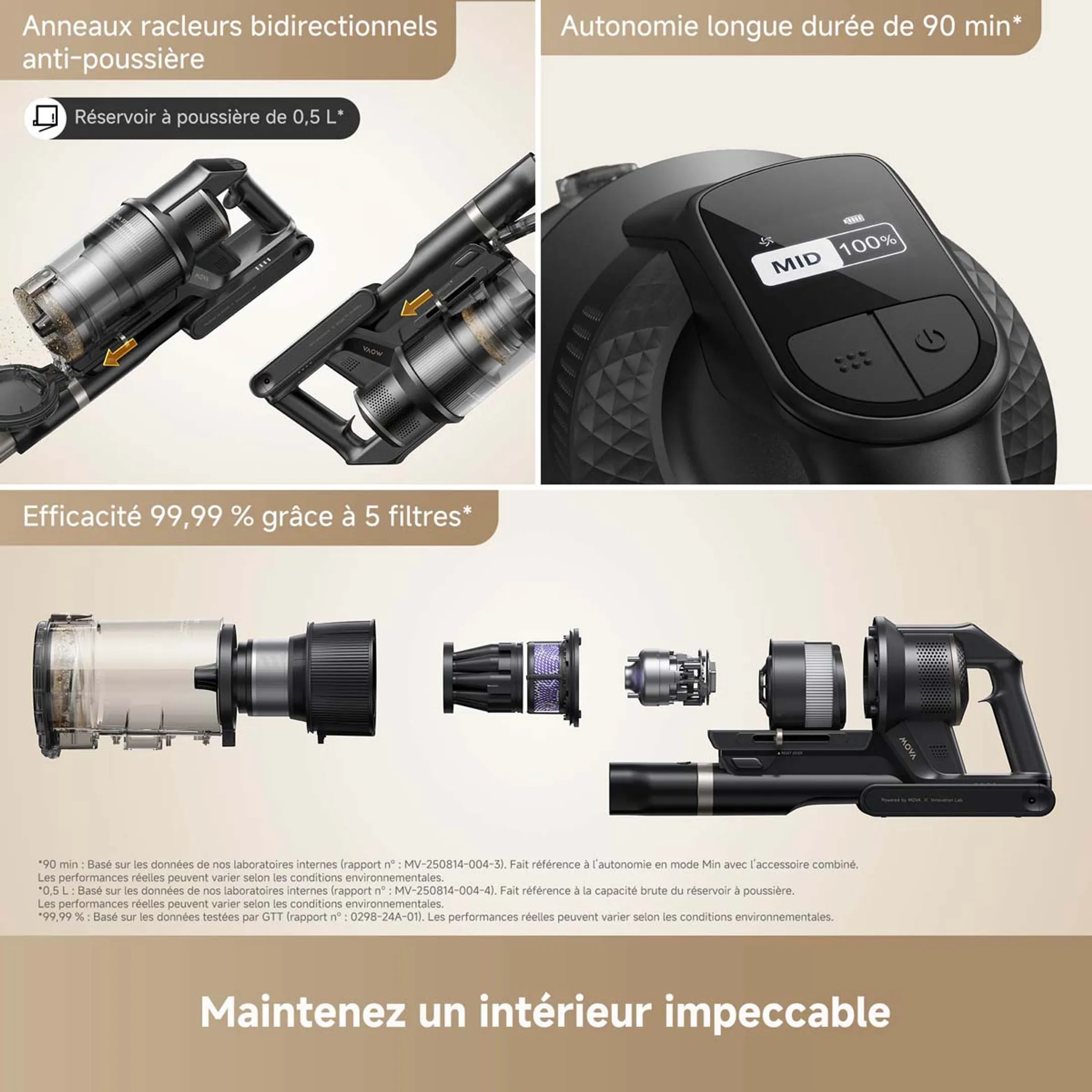 MOVA Aspirateur balai G70 Complete image