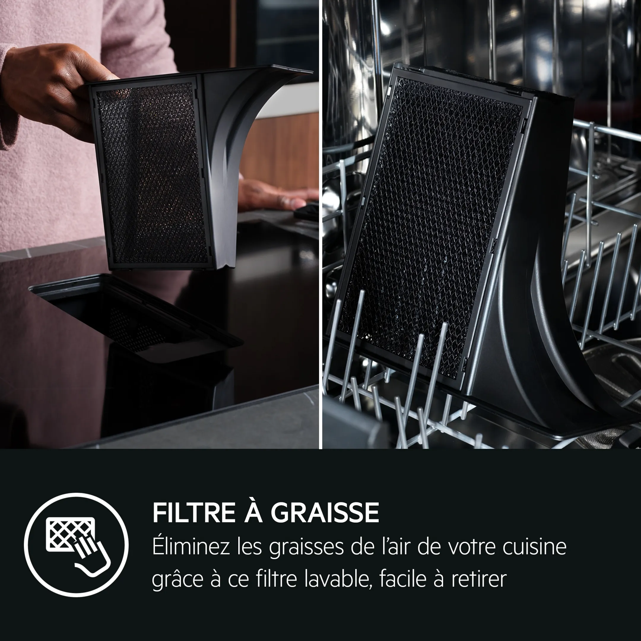 AEG Taque avec hotte intégrée TH84CB03CB image