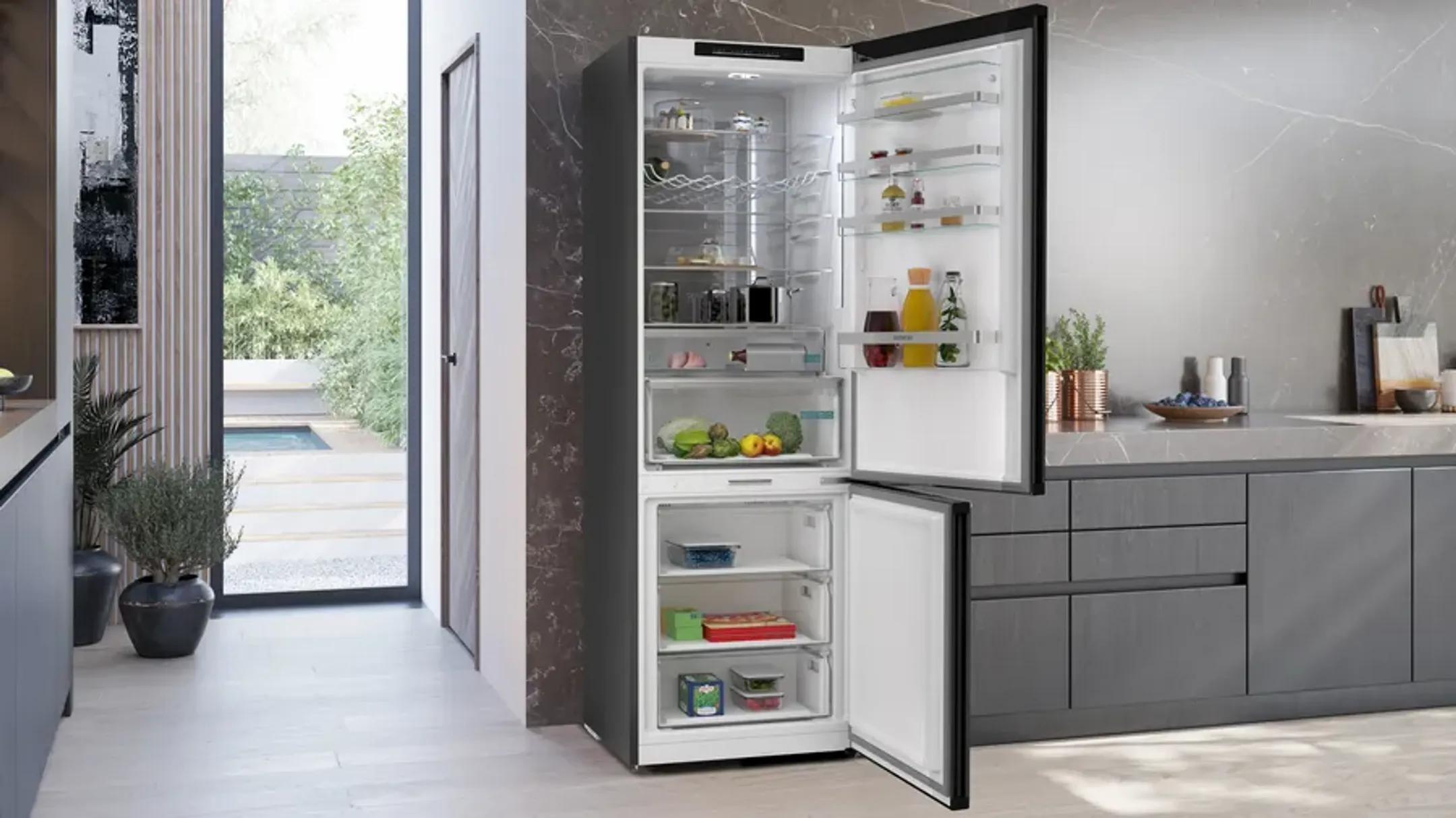 Siemens Koelkast met diepvries KG49N4XAF Total noFrost image