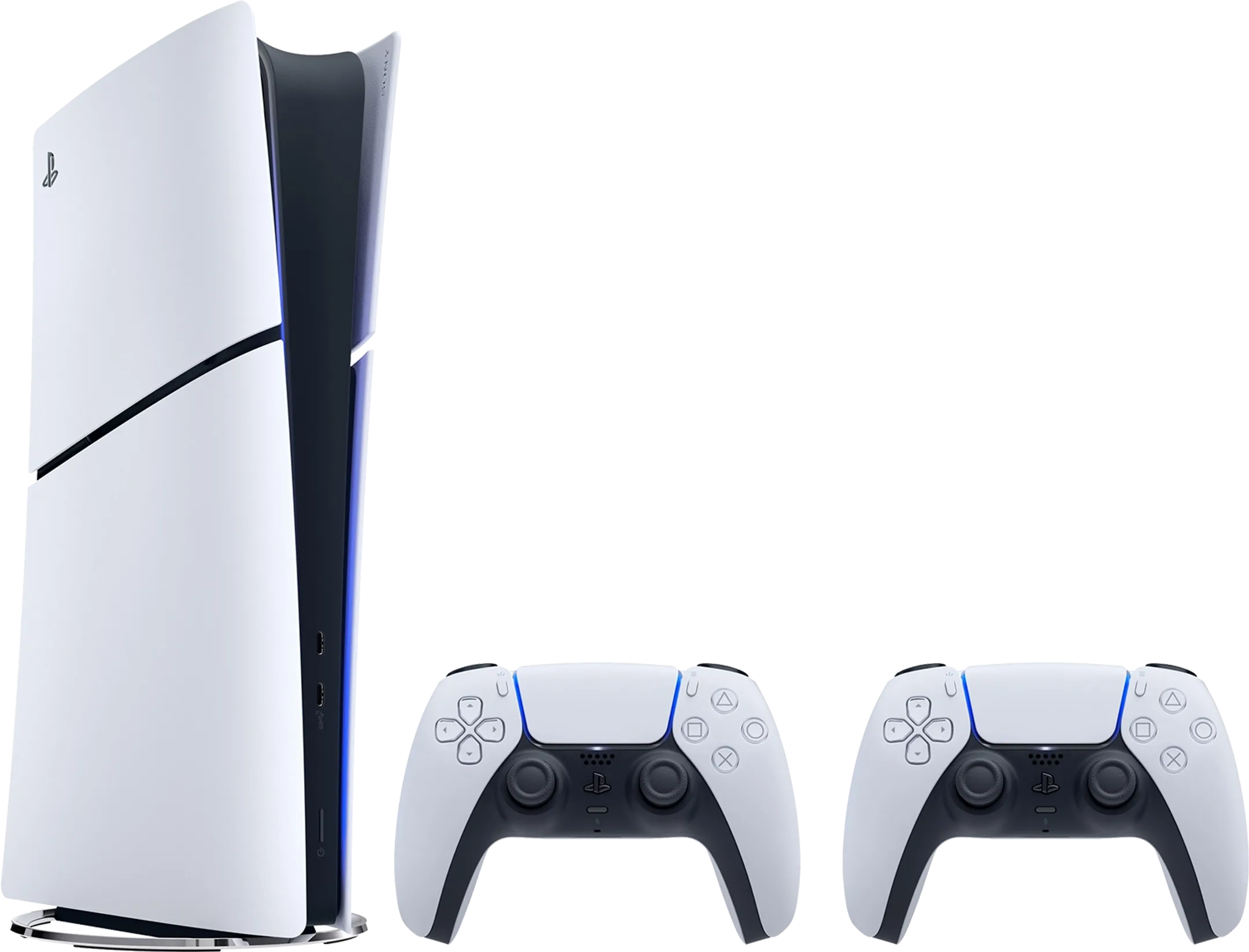 PlayStation 5 Digital Edition (Slim) + Deux manettes sans fil DualSense