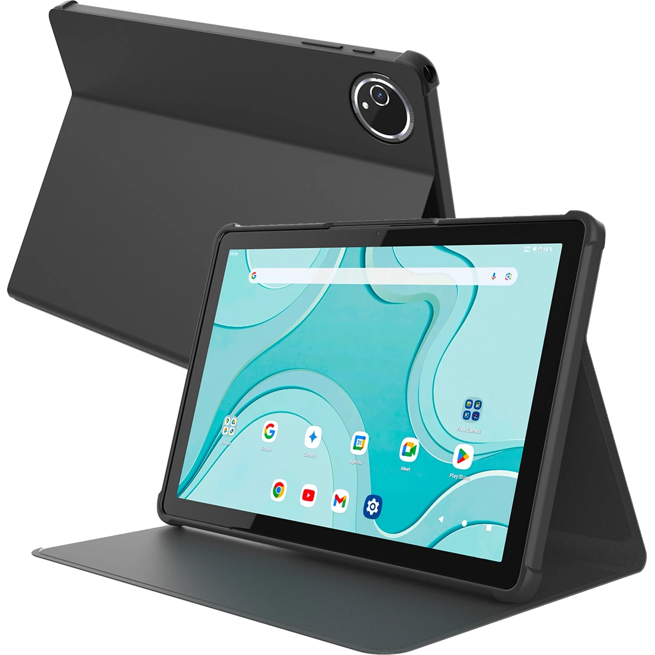 Logicom Tab Fold 10 10,1" 6GB/128GB Grijs + Hoes image