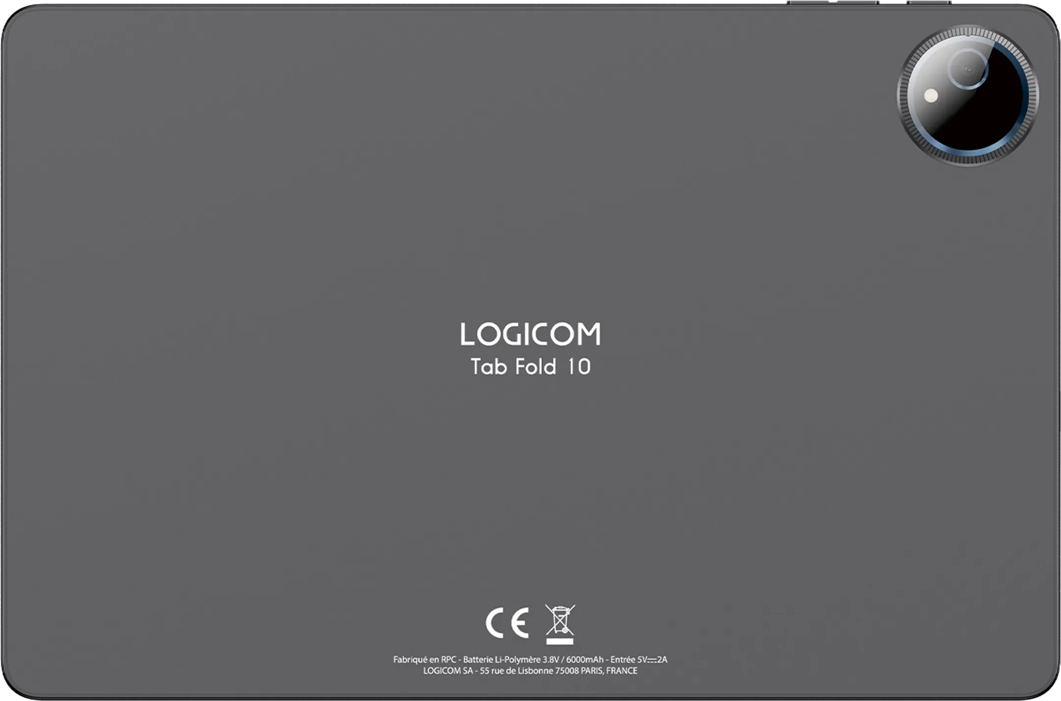 Logicom Tab Fold 10 10,1" 6GB/128GB Grijs + Hoes image