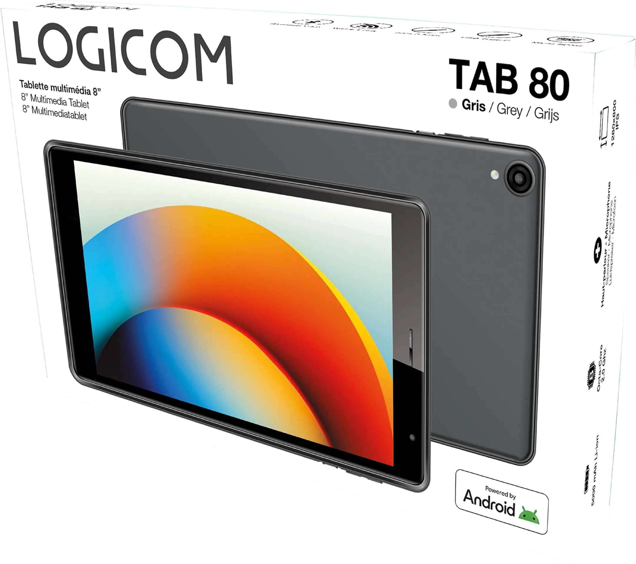 Logicom Tab 80 8" 4 GB/64 GB Zwart image