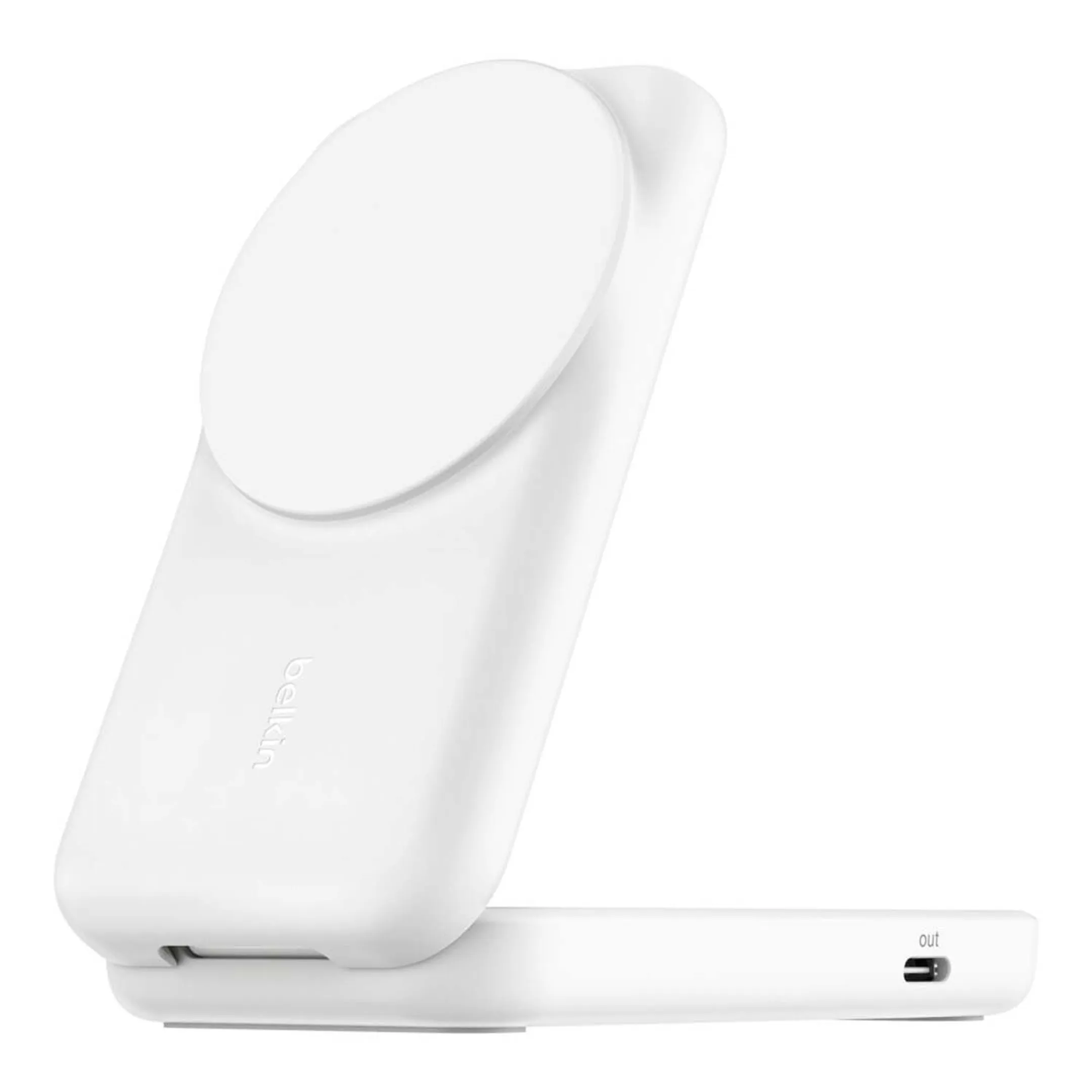 Belkin 2-in-1 foldable magnetic charger with Qi2 25 W - Blanc image