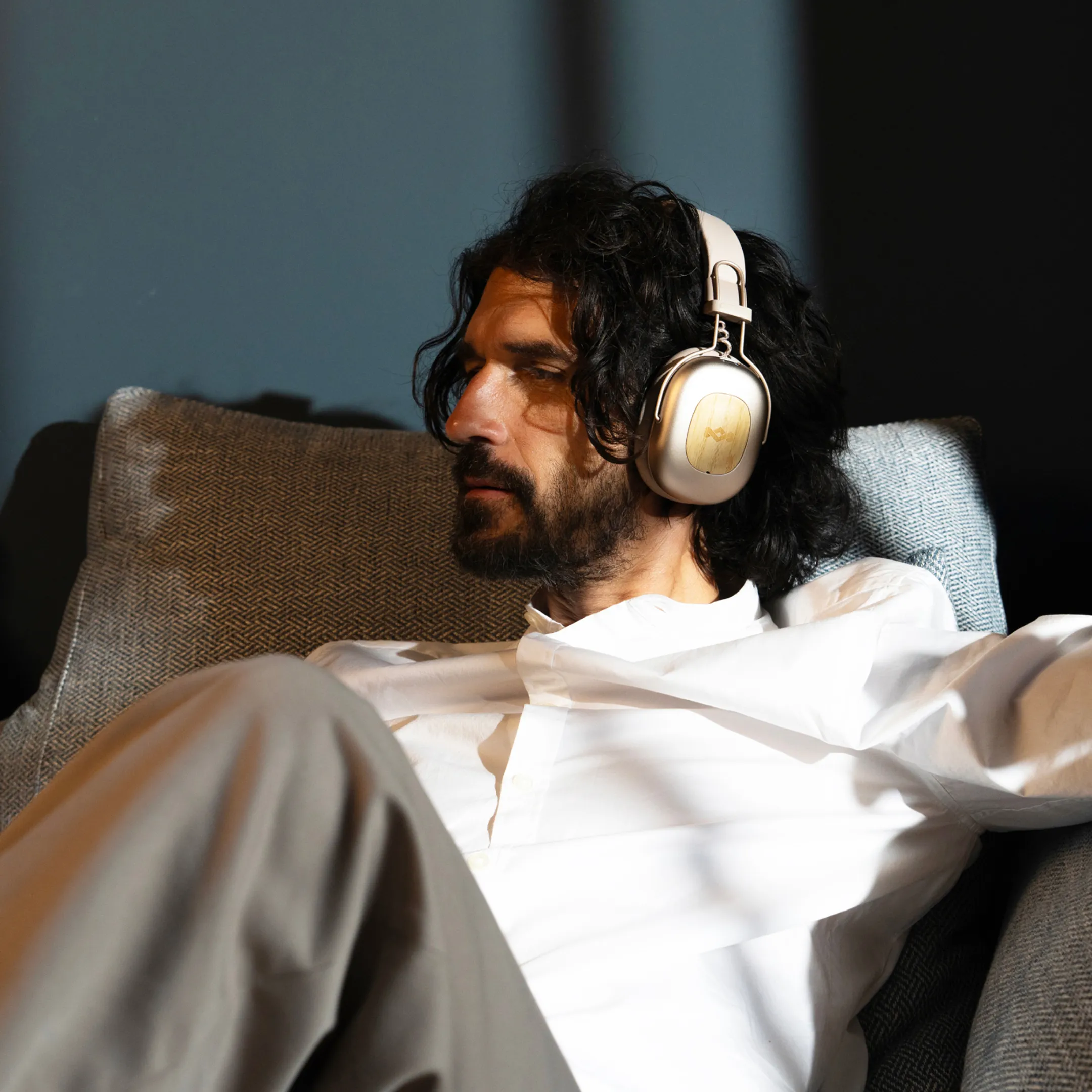 House Of Marley Vibration Rebel ANC koptelefoon - Beige image