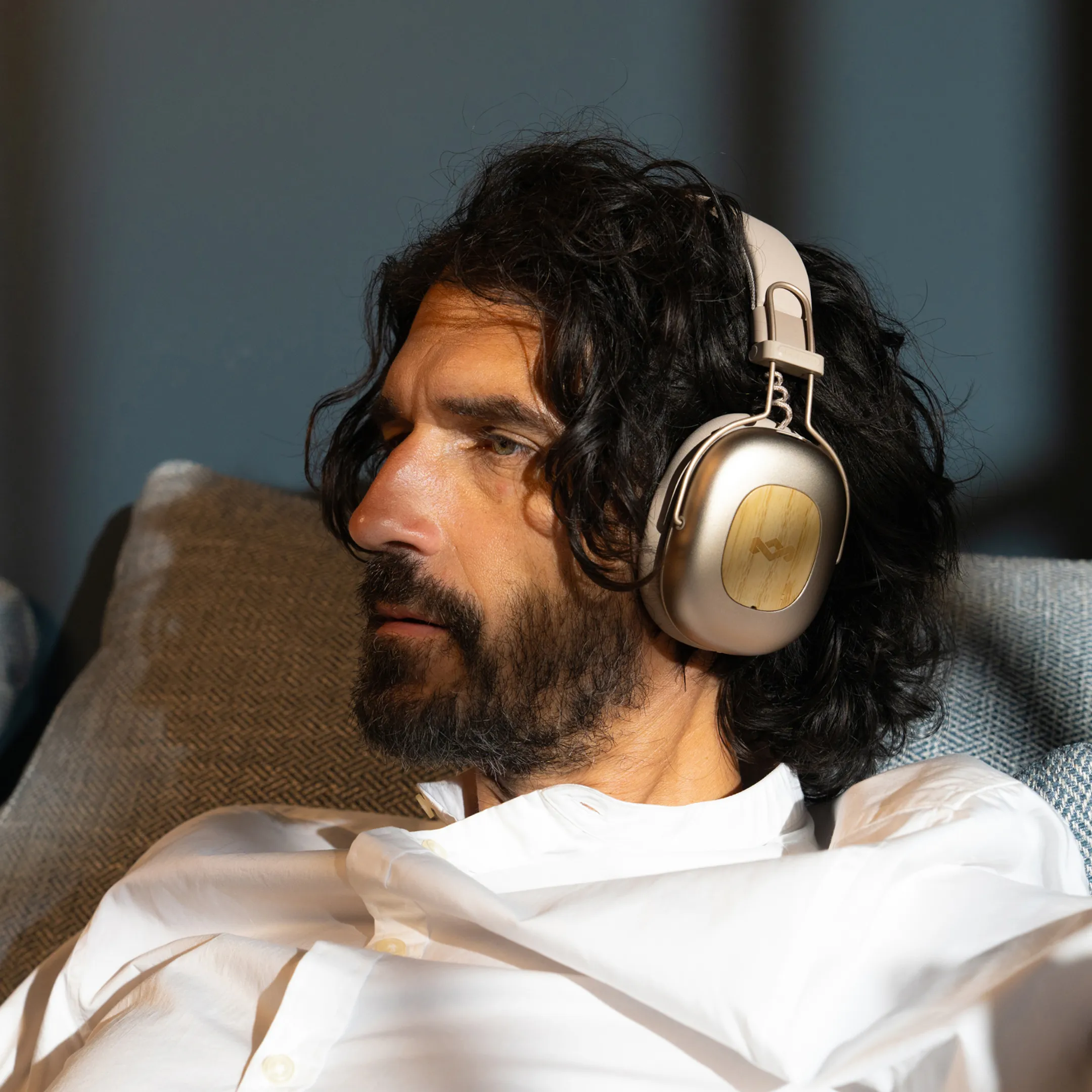 House Of Marley Vibration Rebel ANC koptelefoon - Beige image