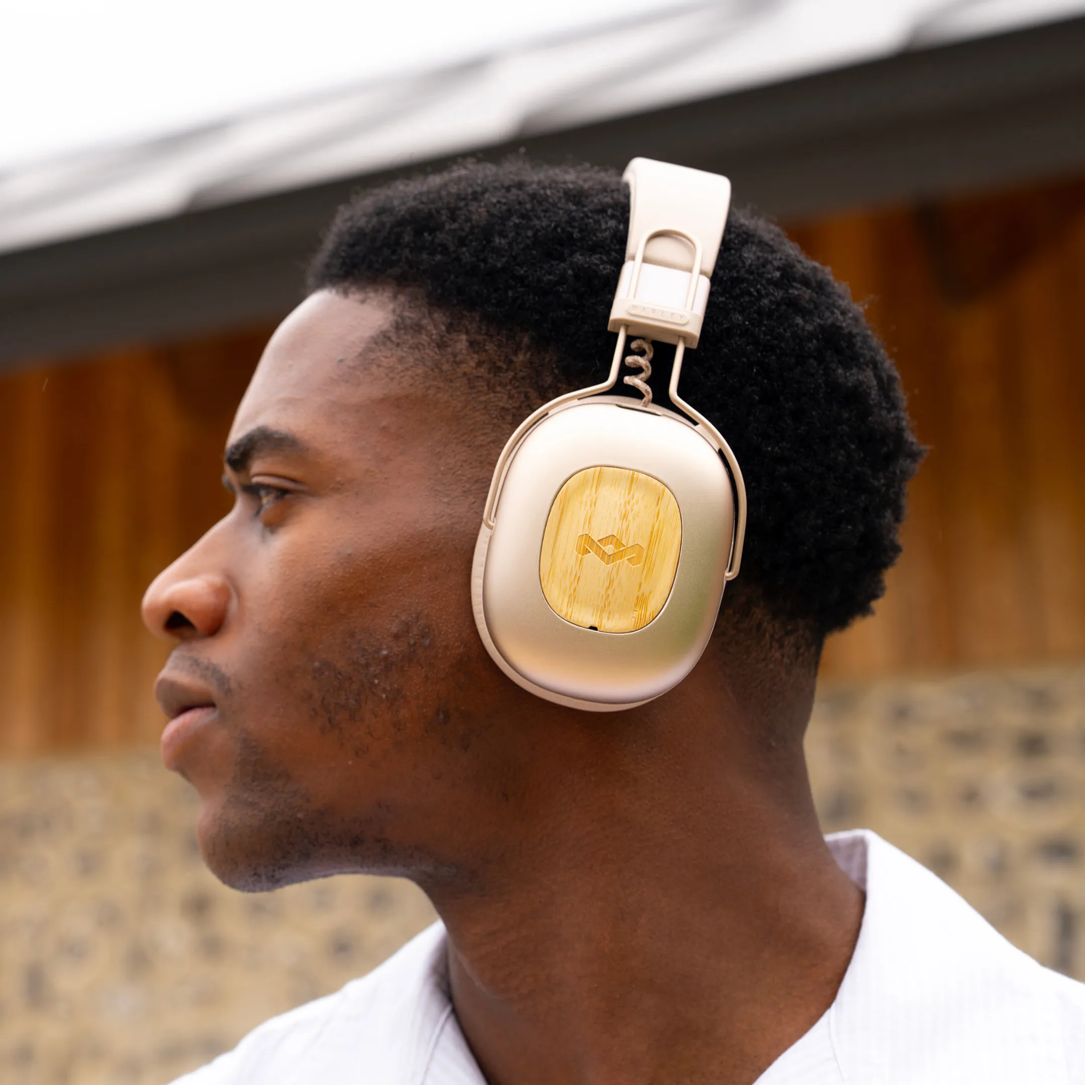 House Of Marley Vibration Rebel ANC koptelefoon - Beige image