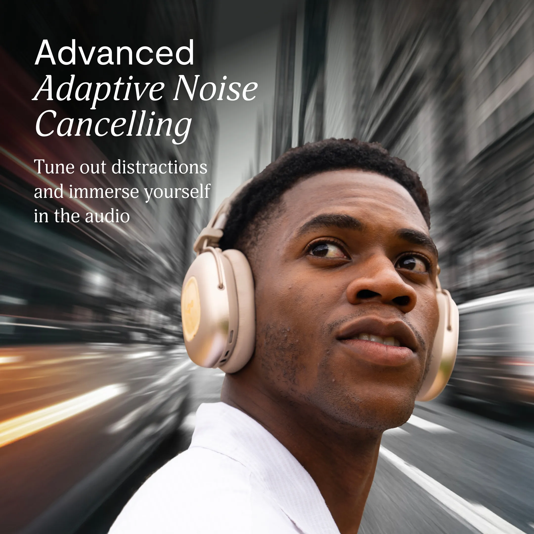 House Of Marley Vibration Rebel ANC koptelefoon - Beige image