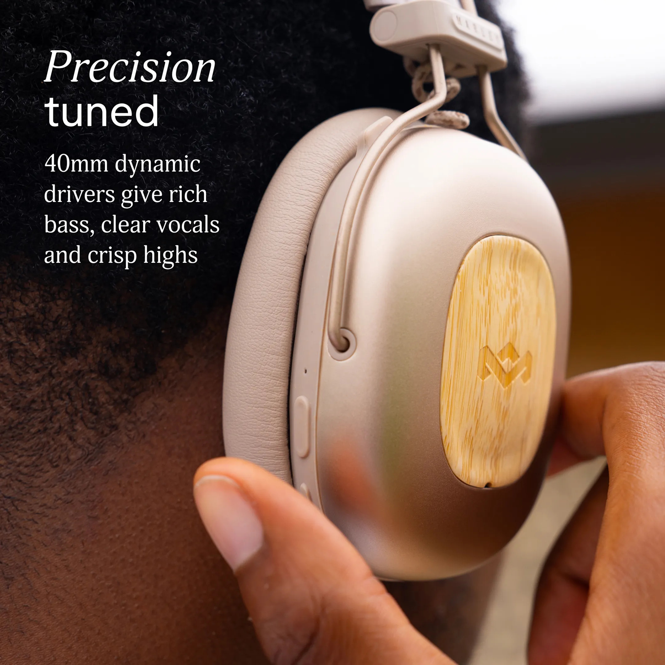 House Of Marley Vibration Rebel ANC koptelefoon - Beige image