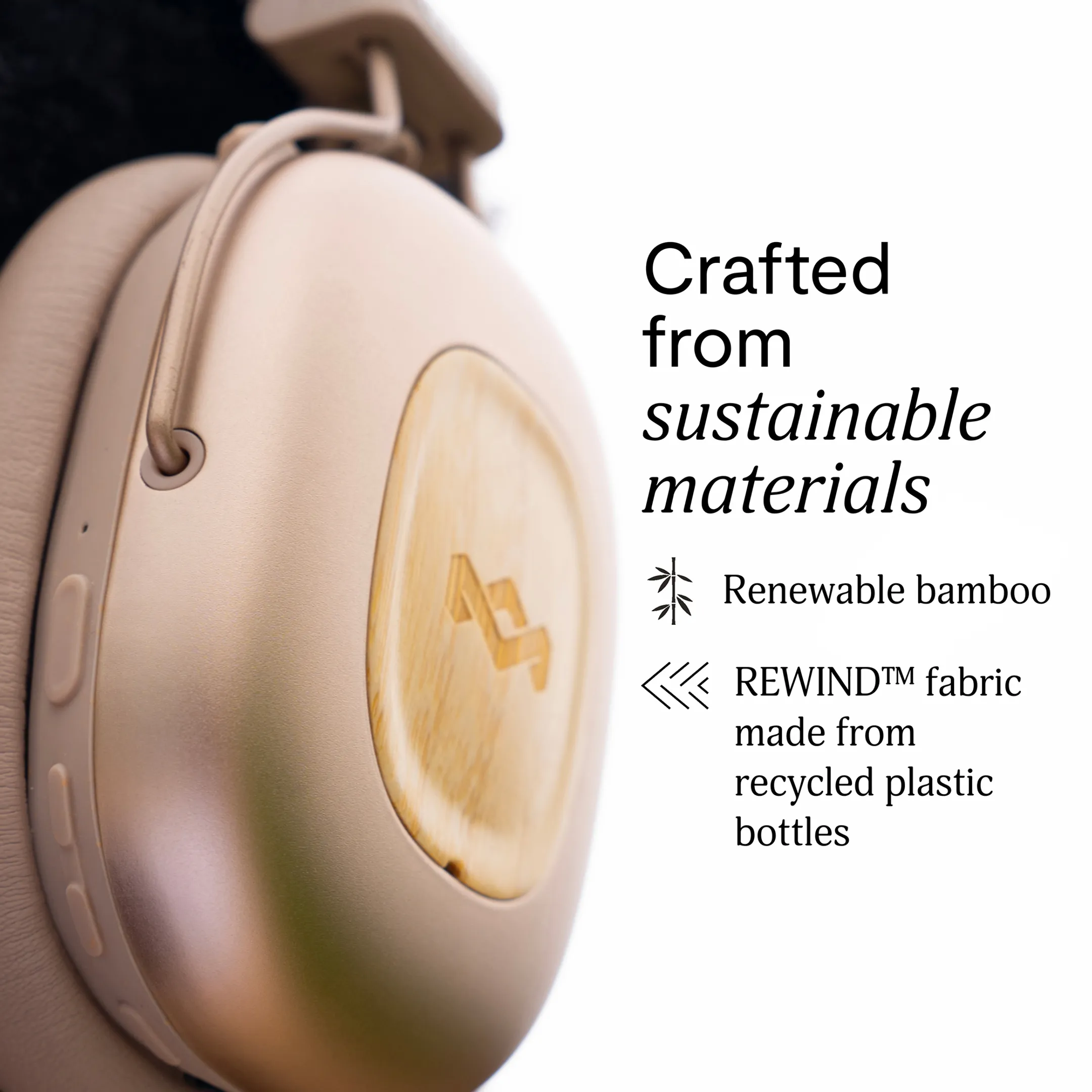 House Of Marley Vibration Rebel ANC koptelefoon - Beige image