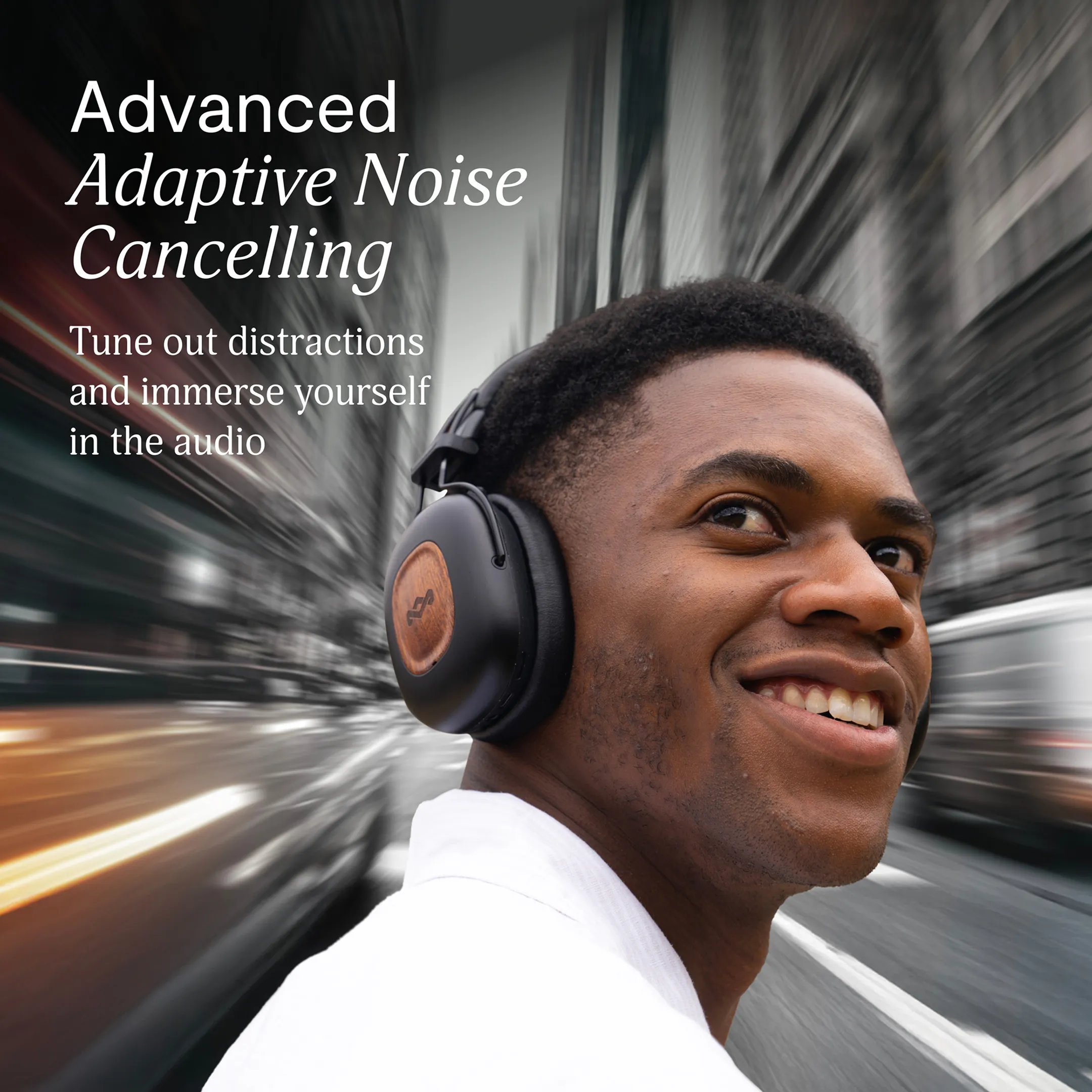 House Of Marley Vibration Rebel ANC koptelefoon - Zwart image