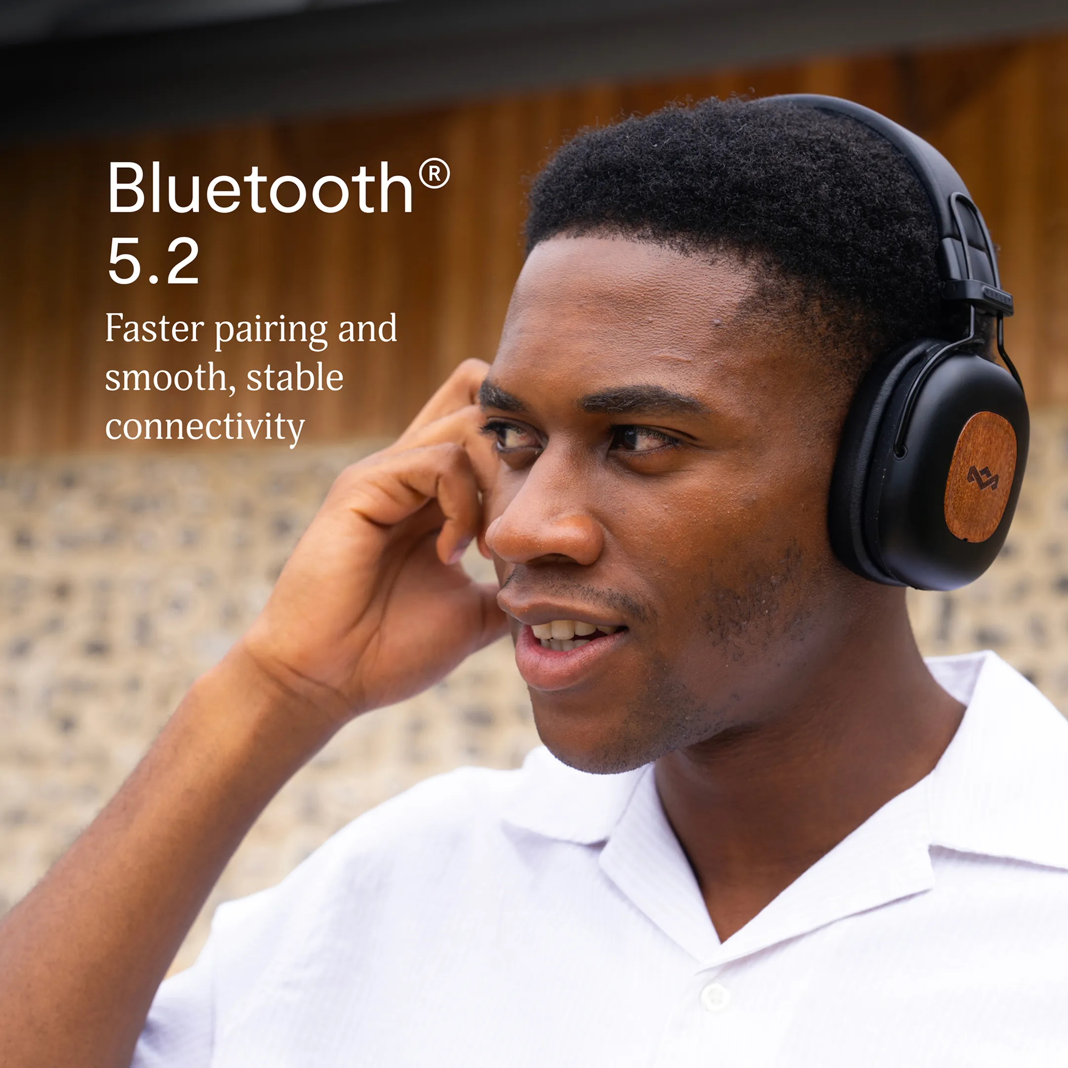 House Of Marley Vibration Rebel ANC koptelefoon - Zwart image