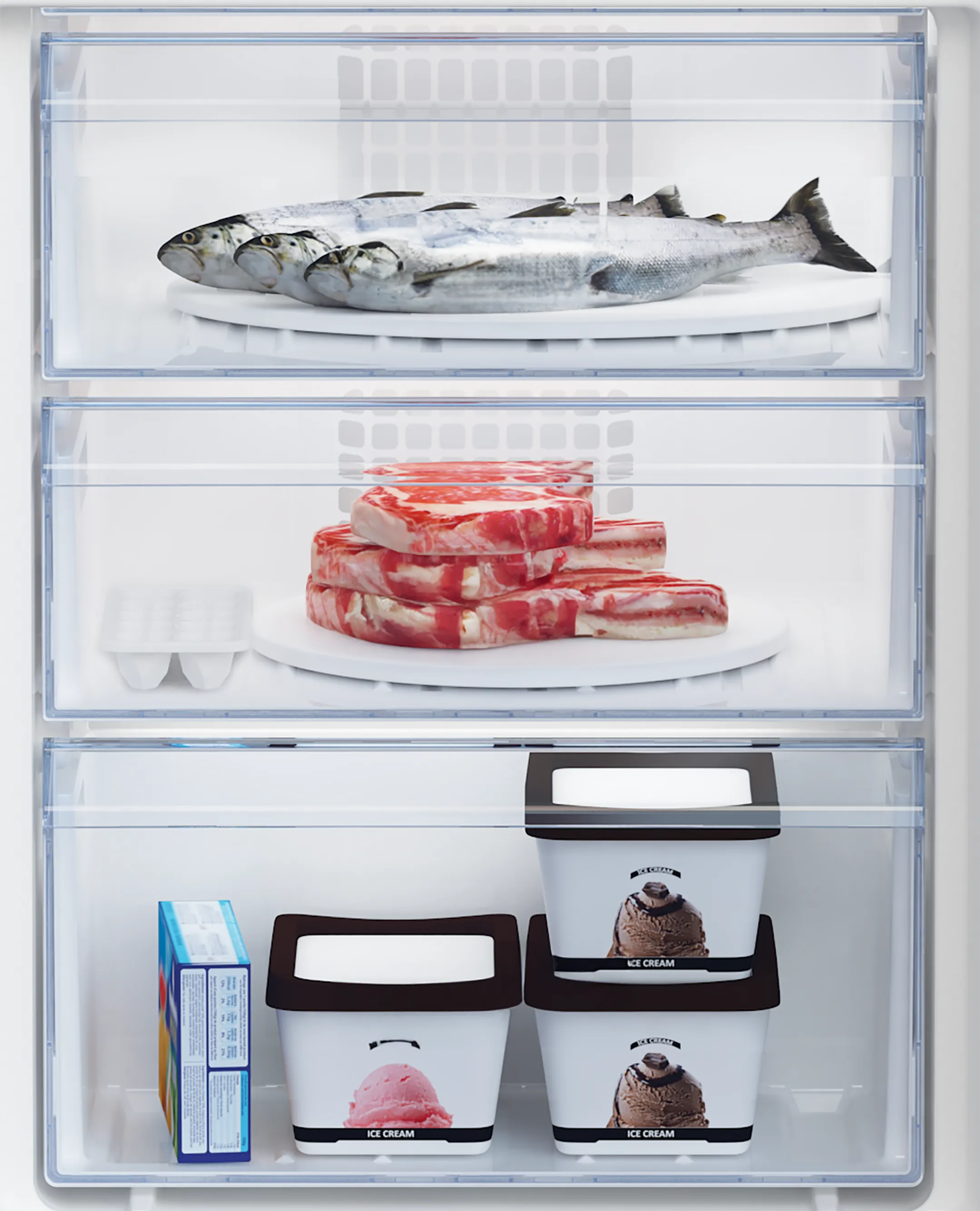 Beko Inbouw koelkast met diepvries BCSA285K4SN1 image