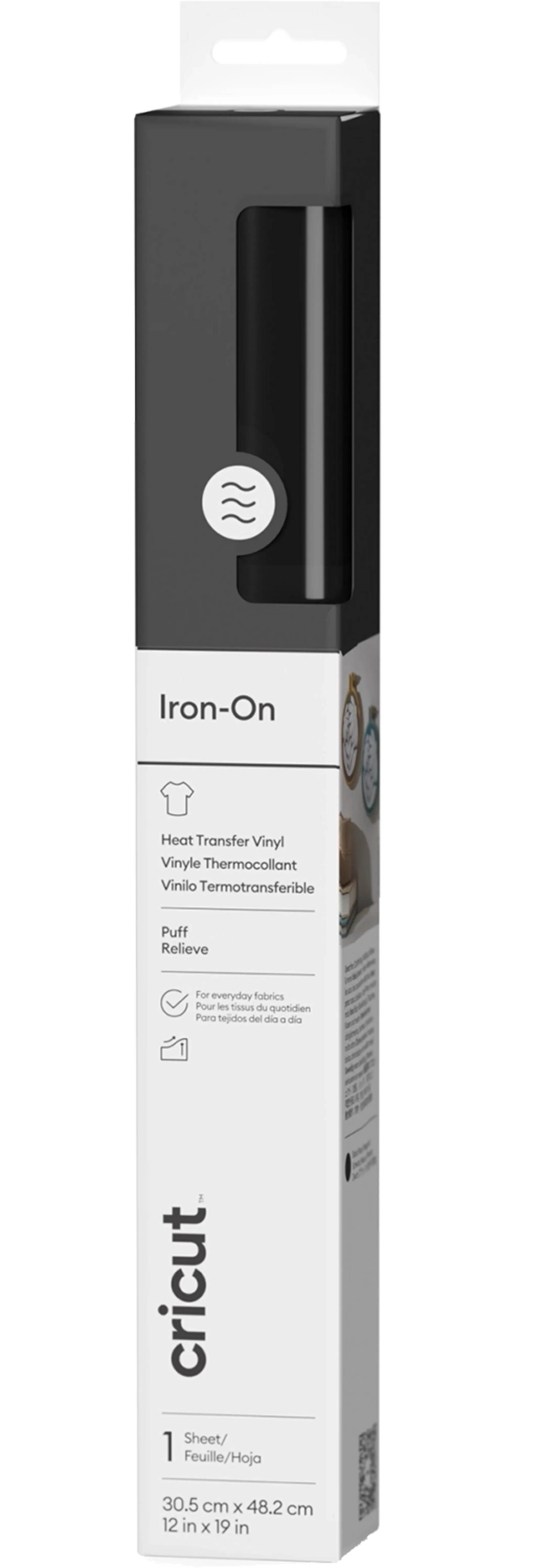 Puff Iron-On Zwart - 30,5 x 48,3 cm