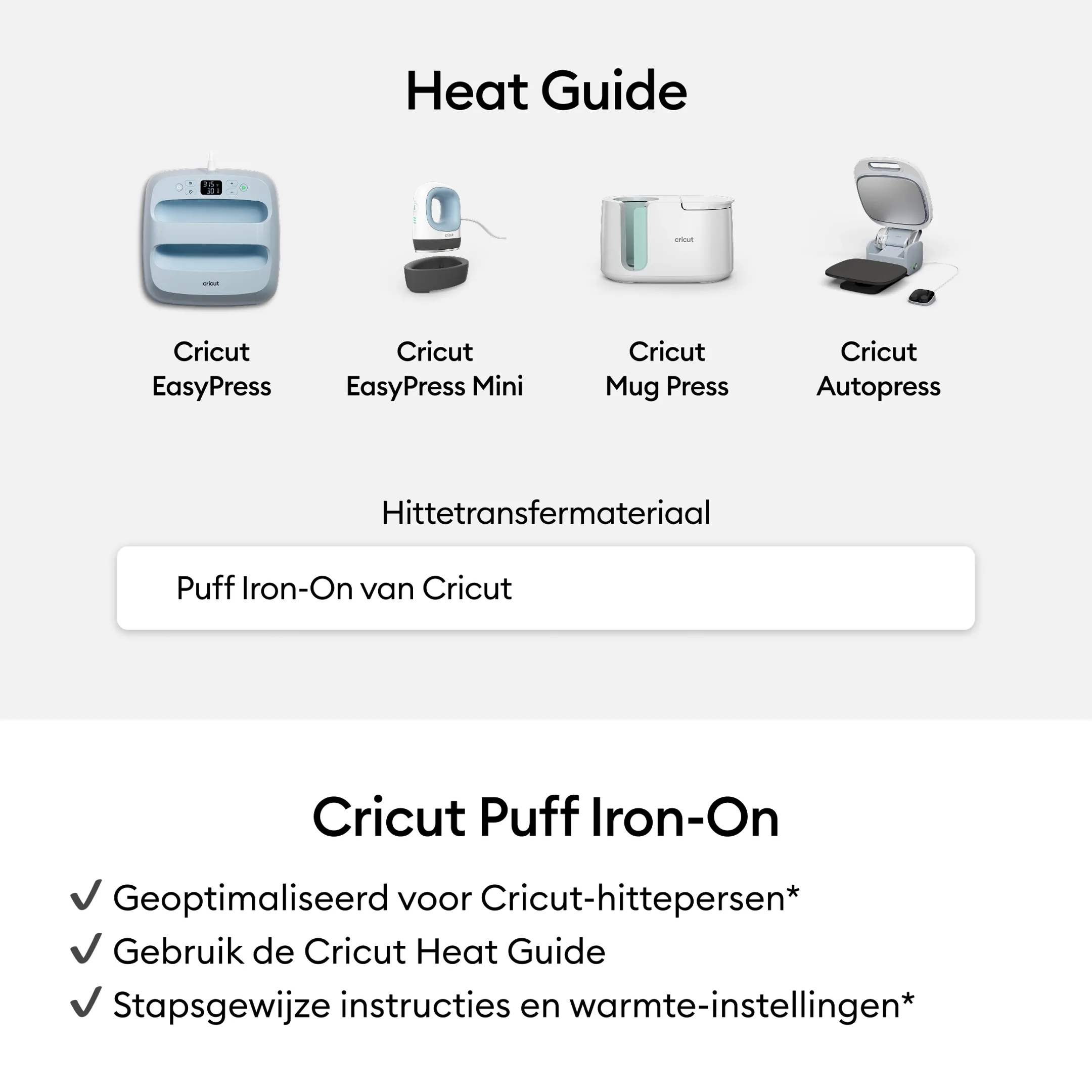 Cricut Puff Iron-On Zwart - 30,5 x 48,3 cm image