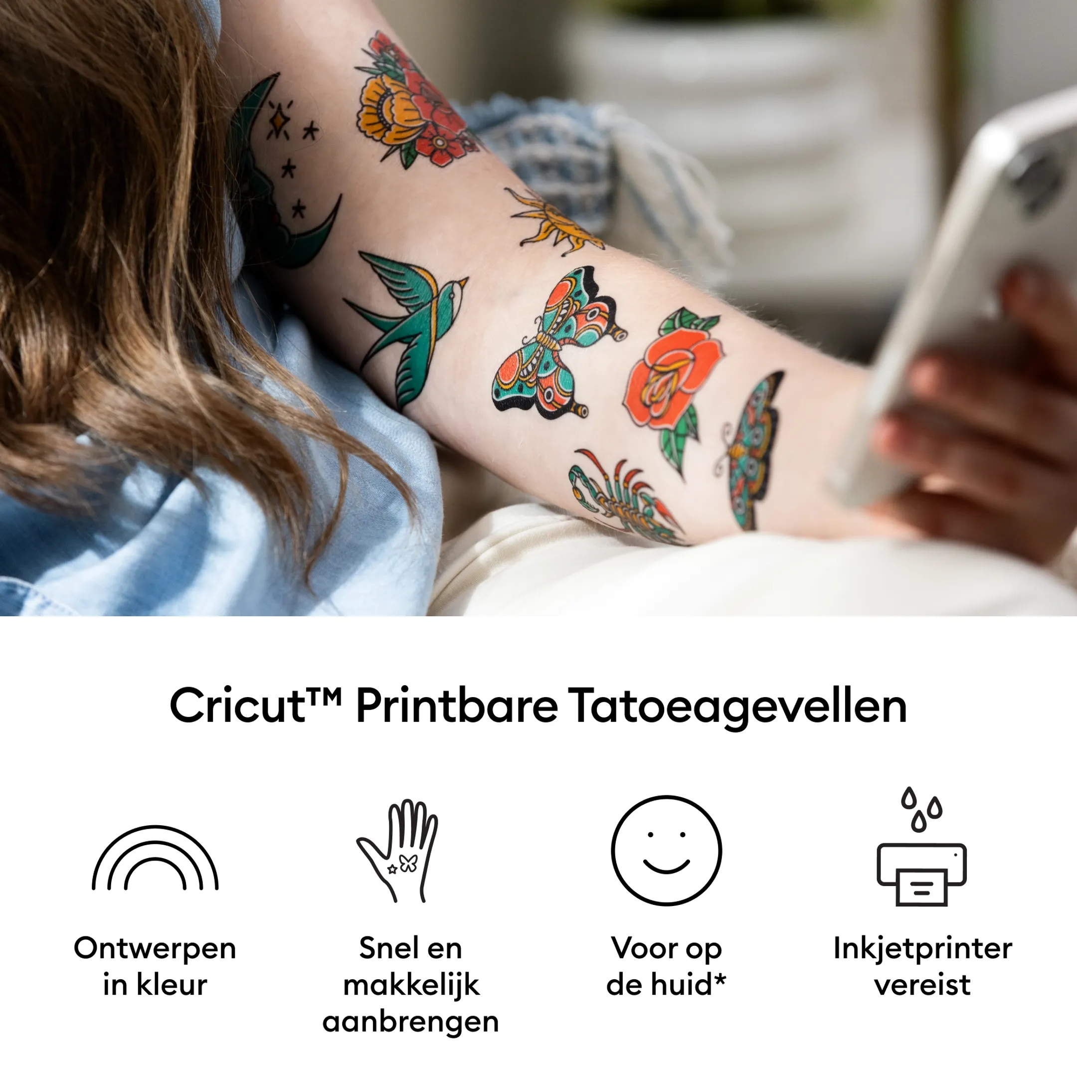 Printbare Vellen voor Tijdelijke Tatoeages A4 21 x 29,7 cm – 3 vellen