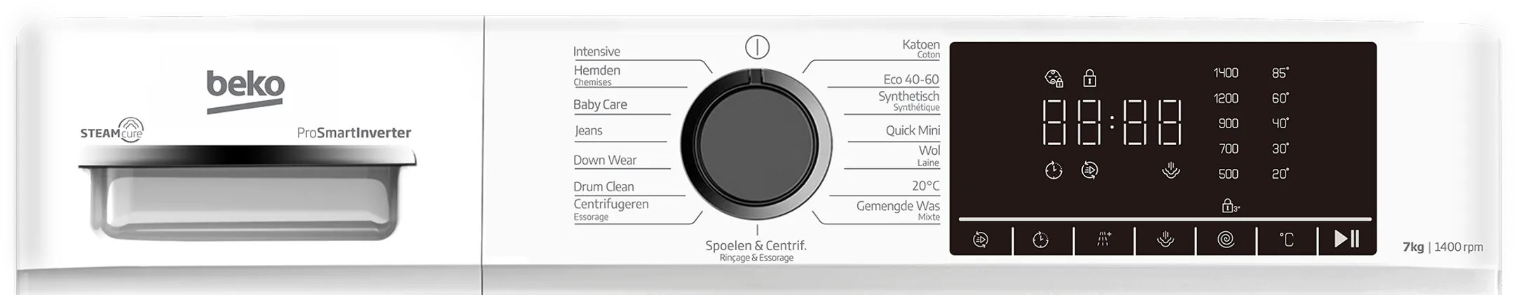 Beko Wasmachine B1W764WB image