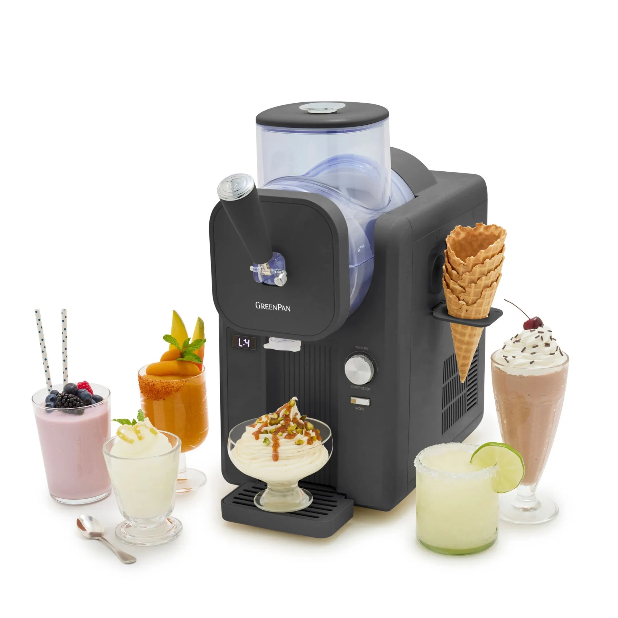 GreenPan Ijsmachine Softijs & Frozen Drinks - 1,87L image