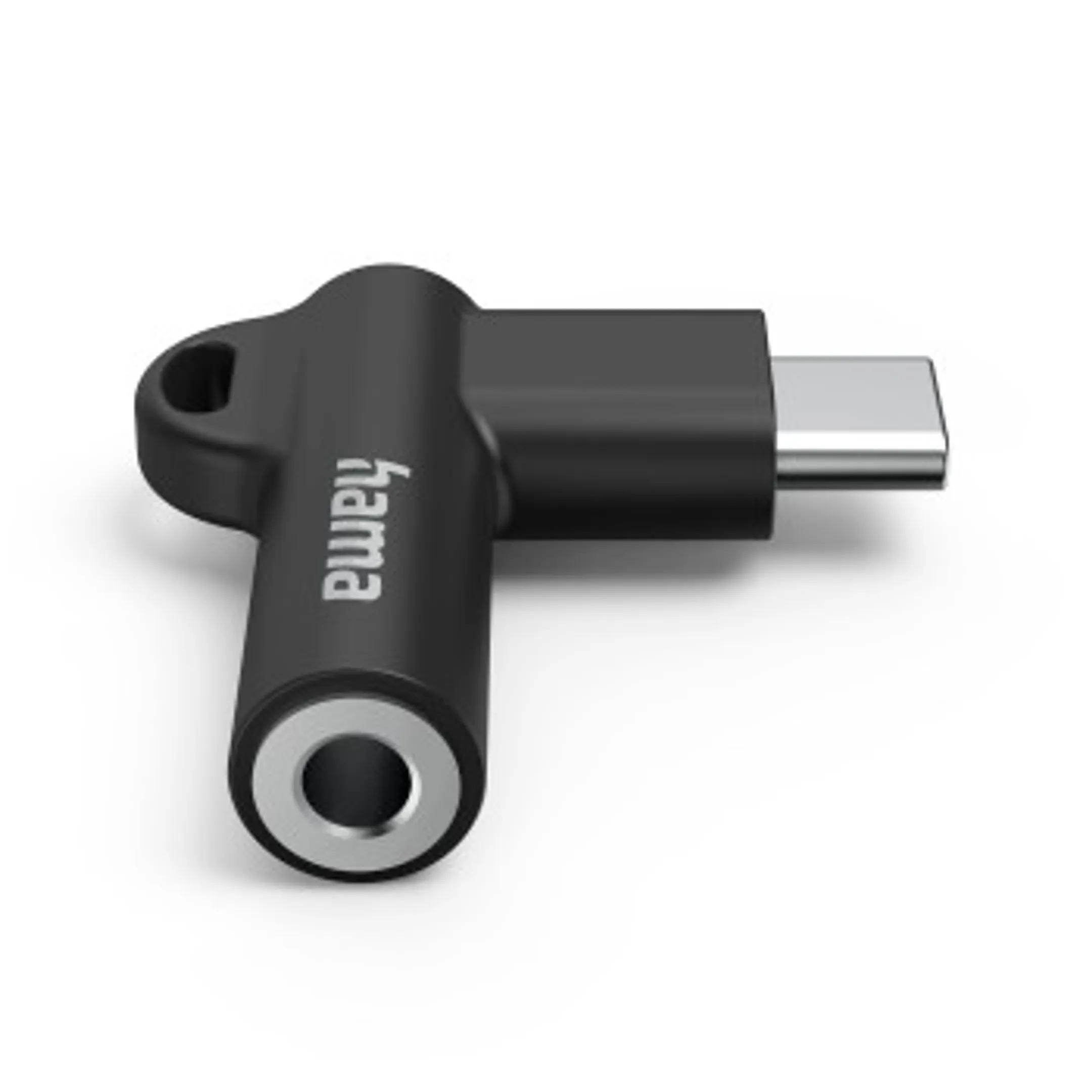 Hama Adapter USB-C – 3,5-mm-jack-aansluiting, 90° hoekstekker image