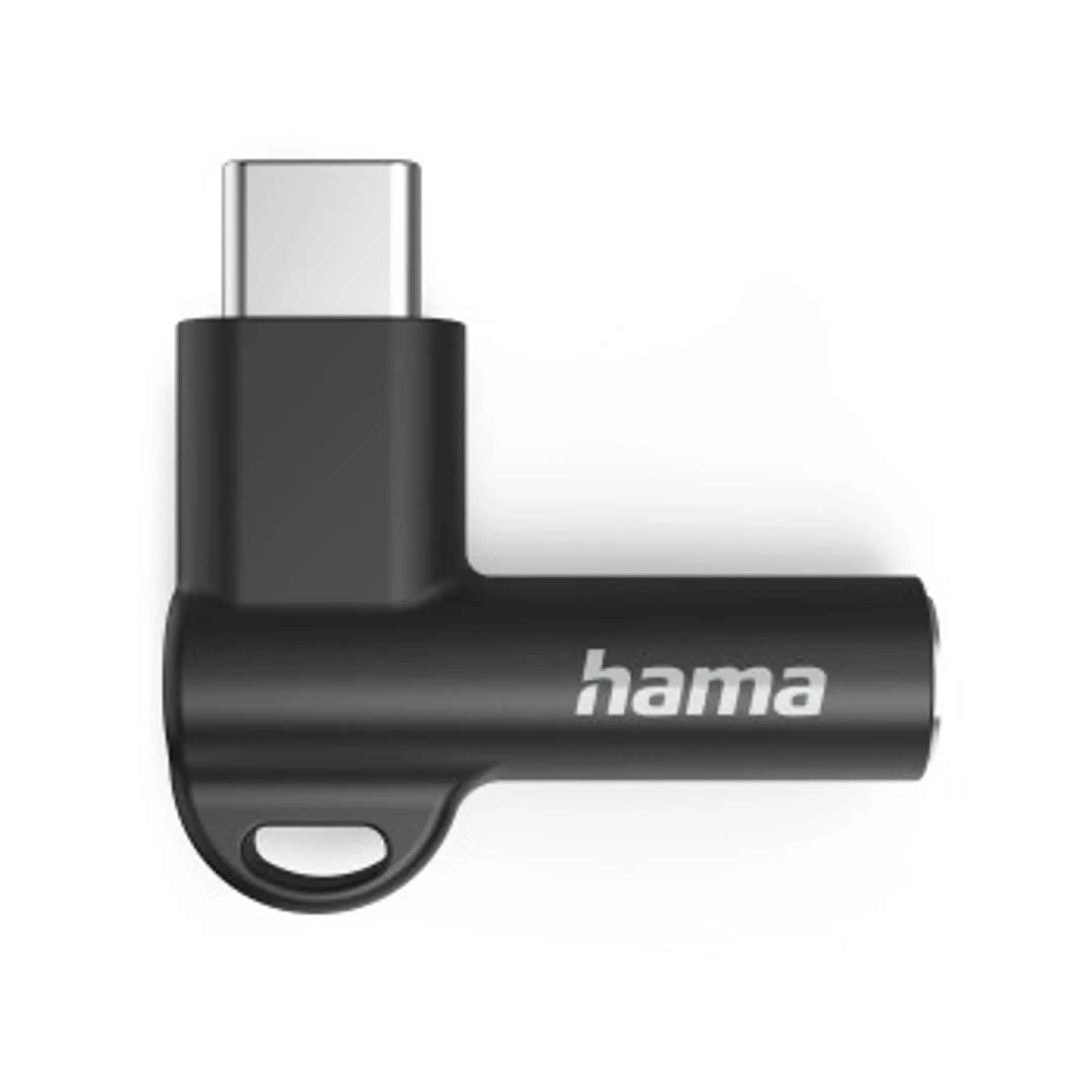 Hama Adapter USB-C – 3,5-mm-jack-aansluiting, 90° hoekstekker image