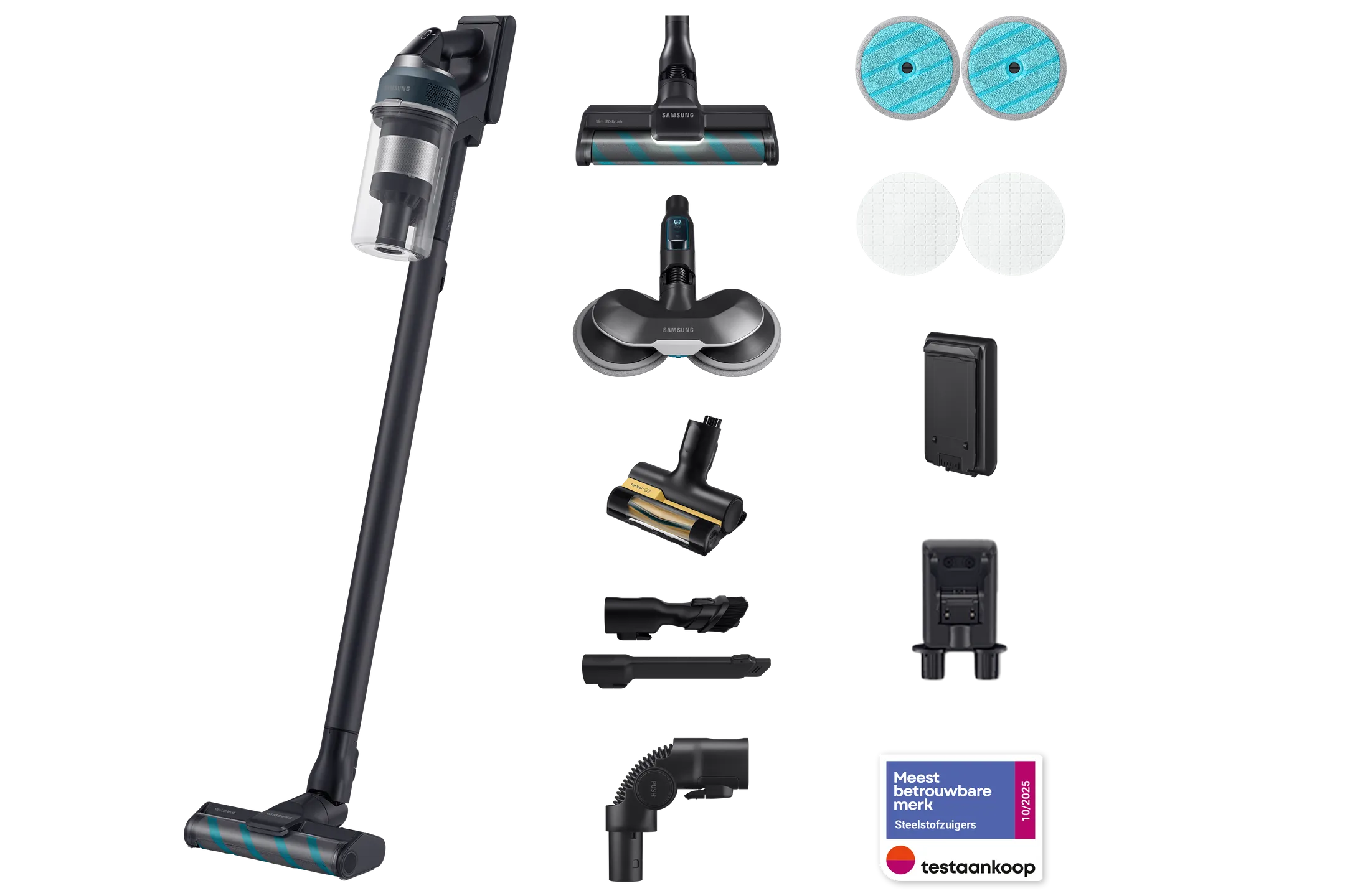 Samsung Steelstofzuiger Jet 85 Premium VS20C852FTB/WA image