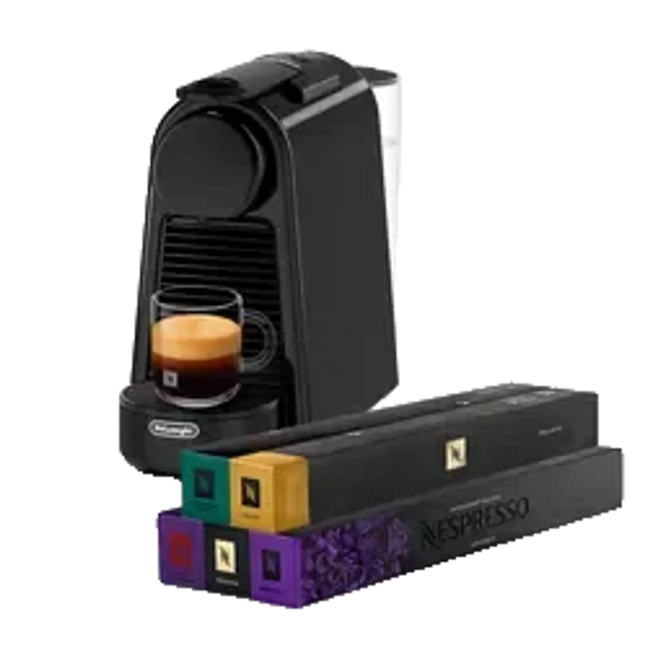 Nespresso Koffiemachine Essenza Mini Zwart EN85.B + 50 Capsules