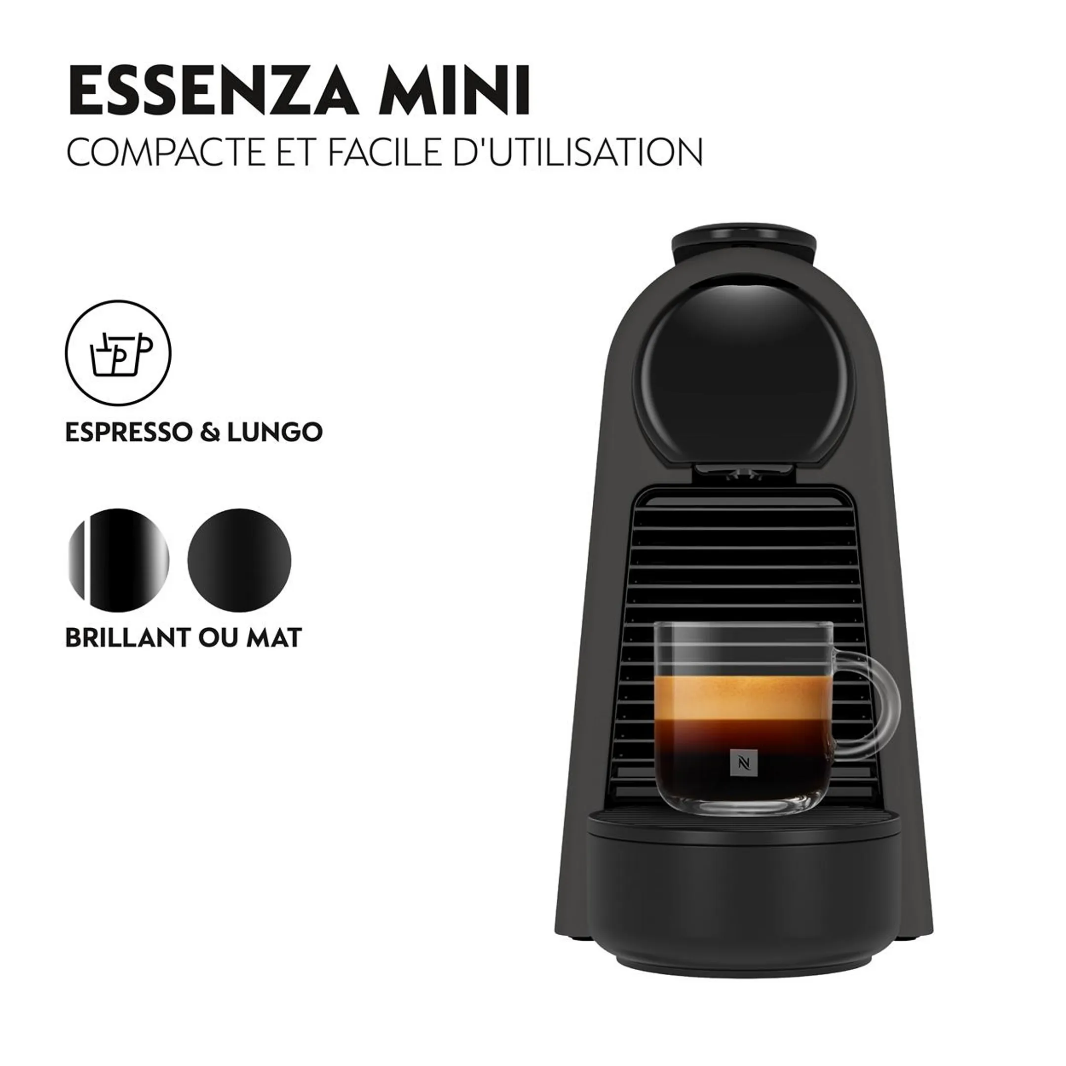 De'Longhi Nespresso Machine à café Essenza Mini Matte Black image