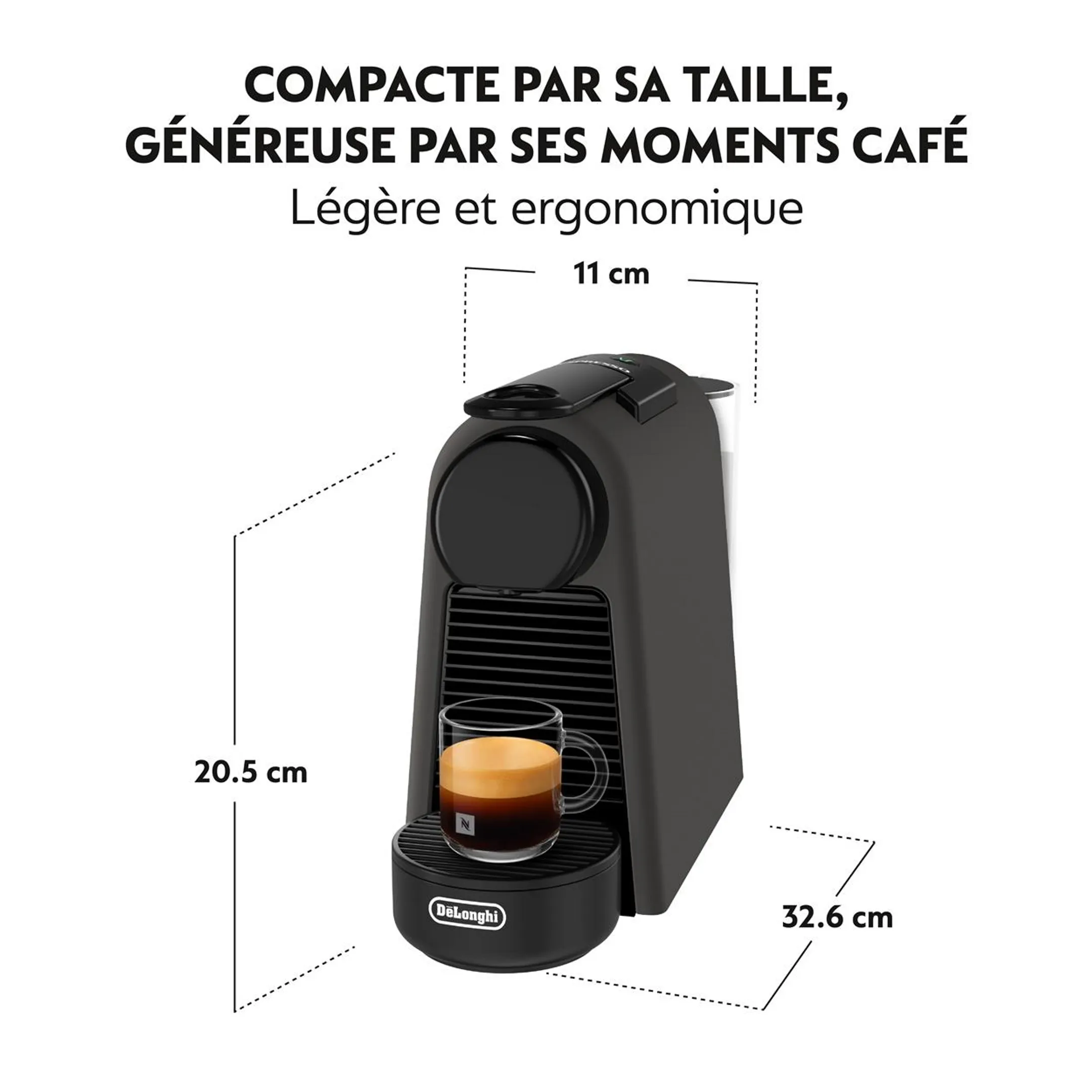 De'Longhi Nespresso Machine à café Essenza Mini Matte Black image