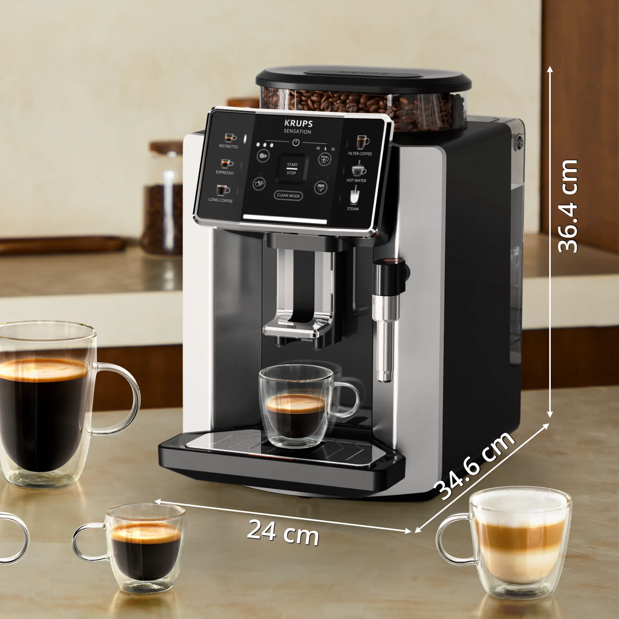 Krups Volautomatische espressomachine Sensation EA910E10 image