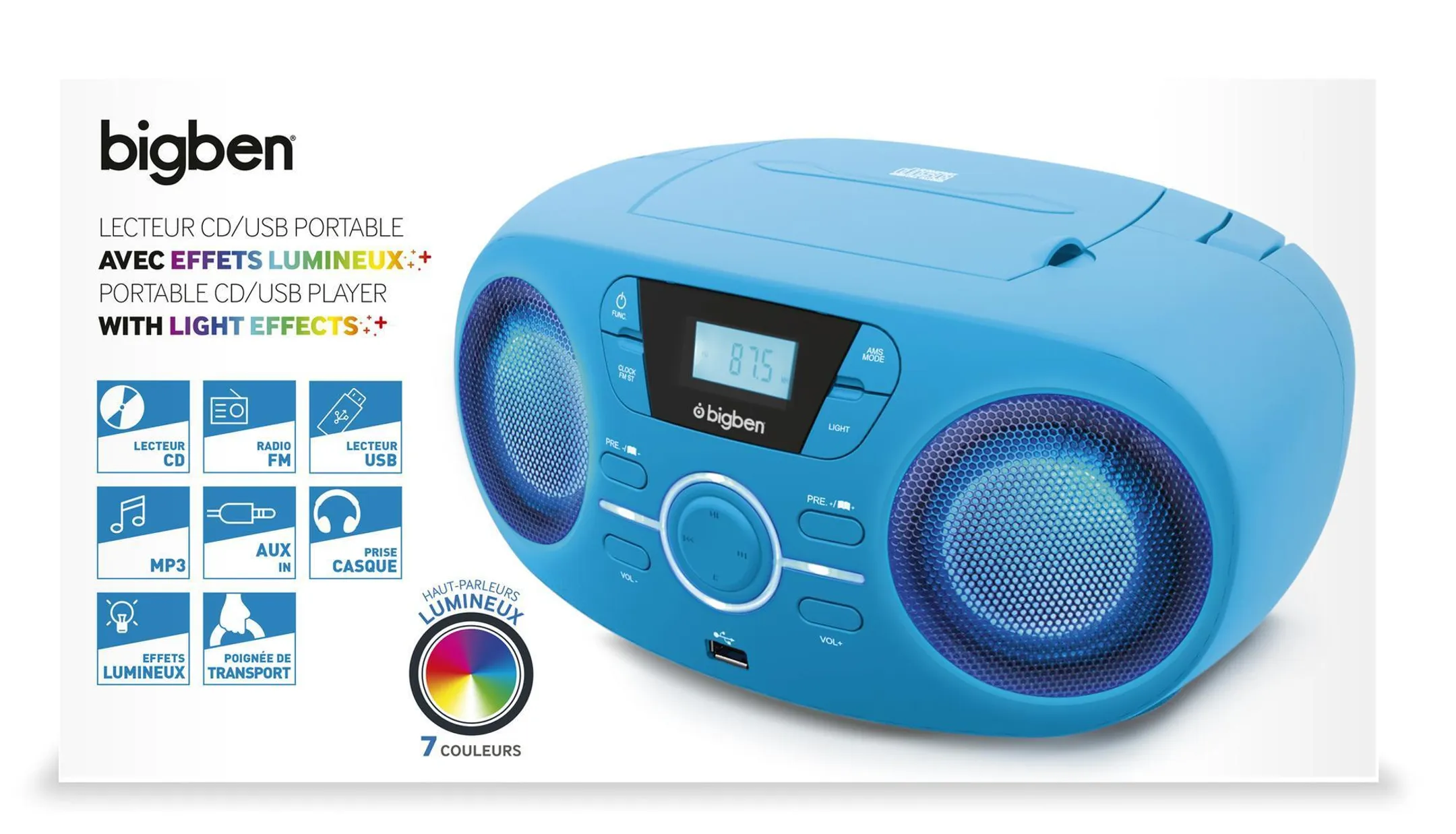 BigBen Radio-CD CD61 - Bleu image