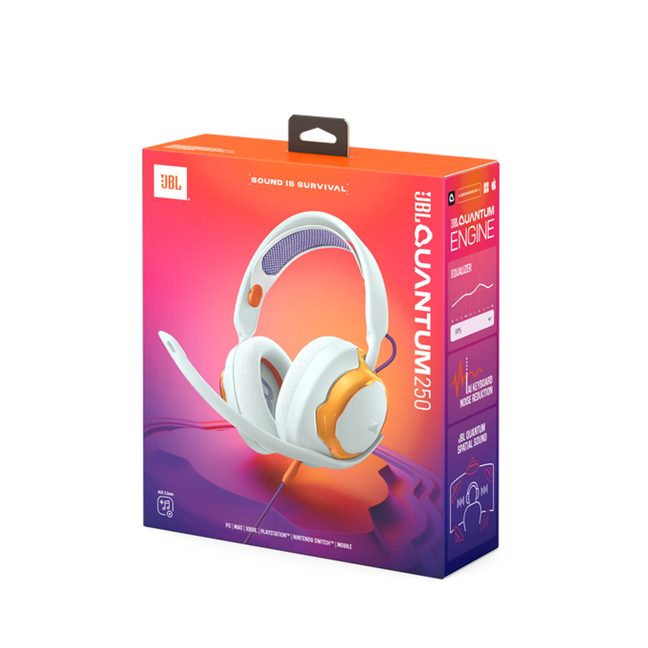 JBL Gaming headset Quantum 250 - Teal image