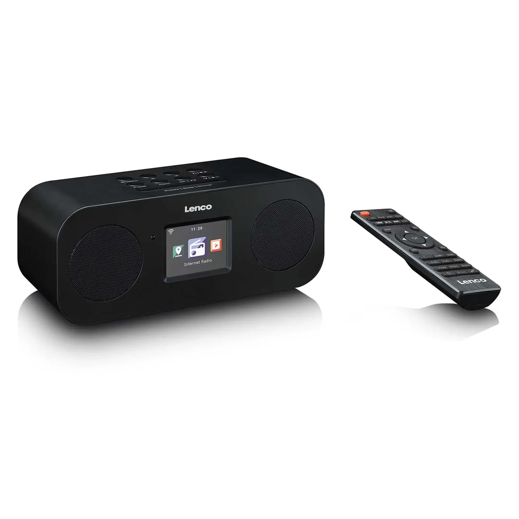 Lenco DIR-121BK internetradio met Bluetooth® - Zwart image