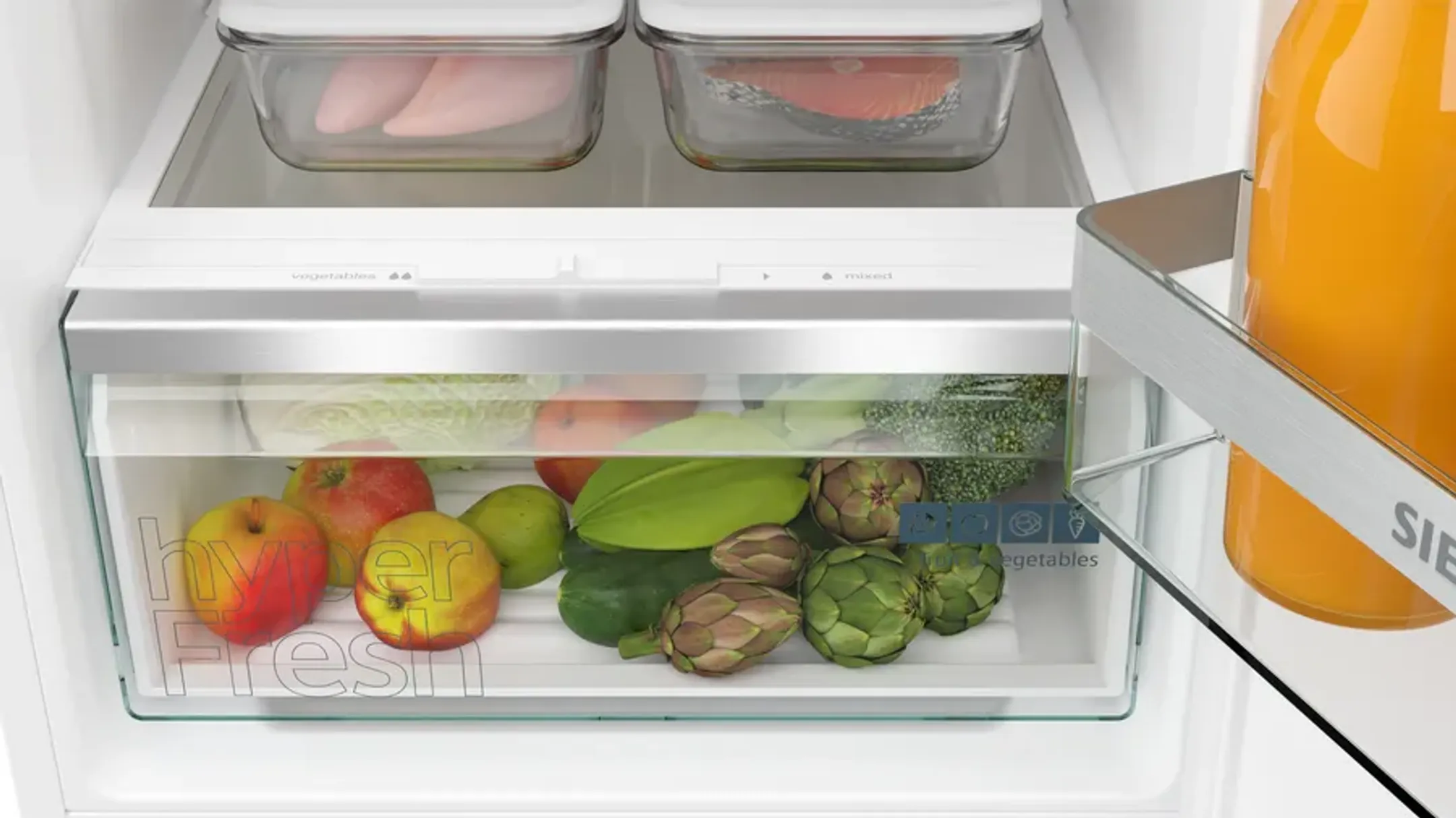 Siemens Combi frigo-congélateur encastrable KI87VVSE0 image