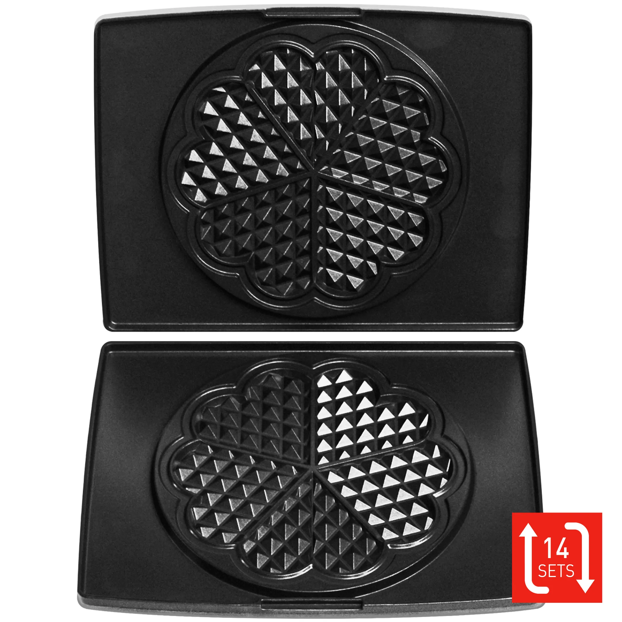 FRITEL Plaques Gaufres en forme de cœur image