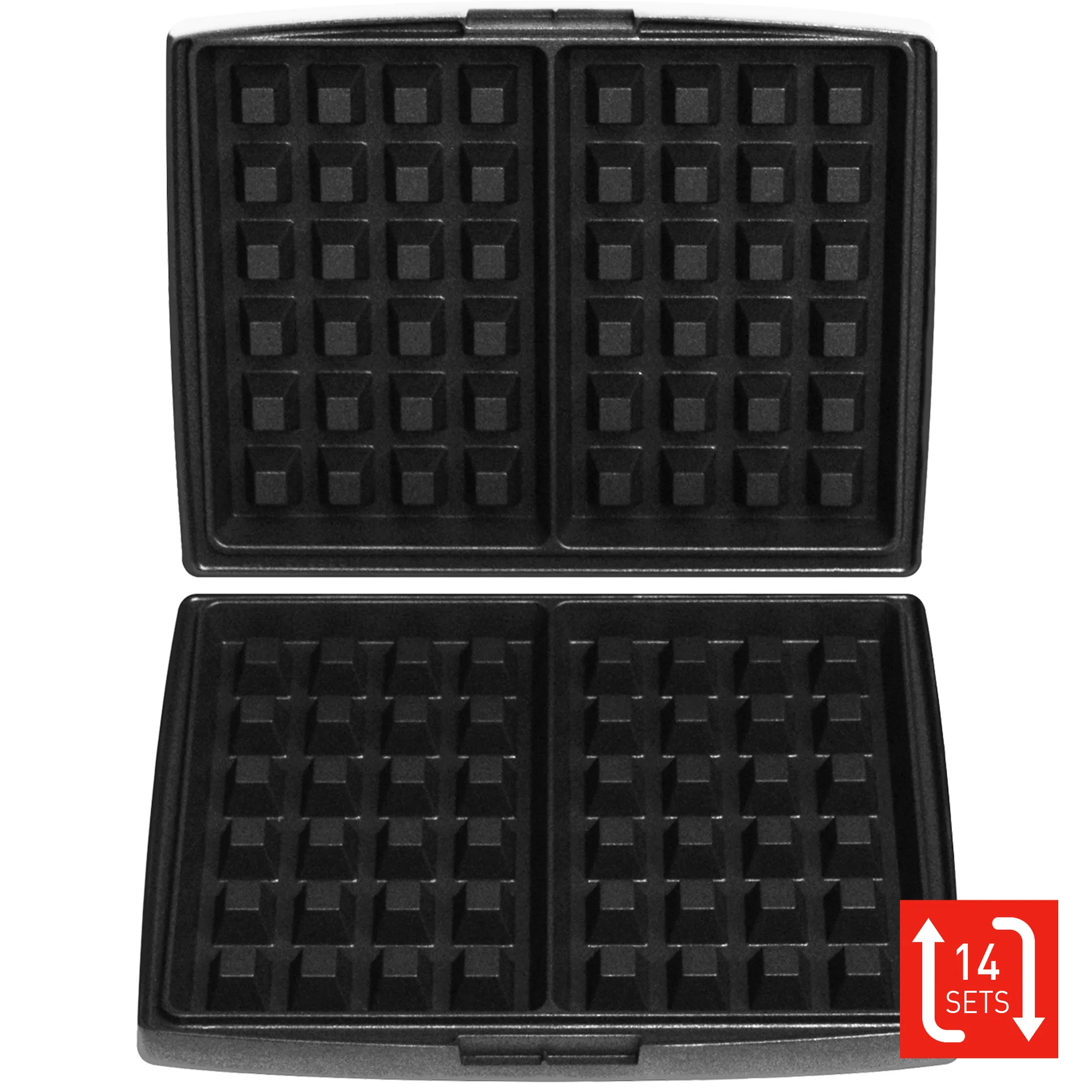 FRITEL Plaques Gaufres de Bruxelles/Liège 4x6  image