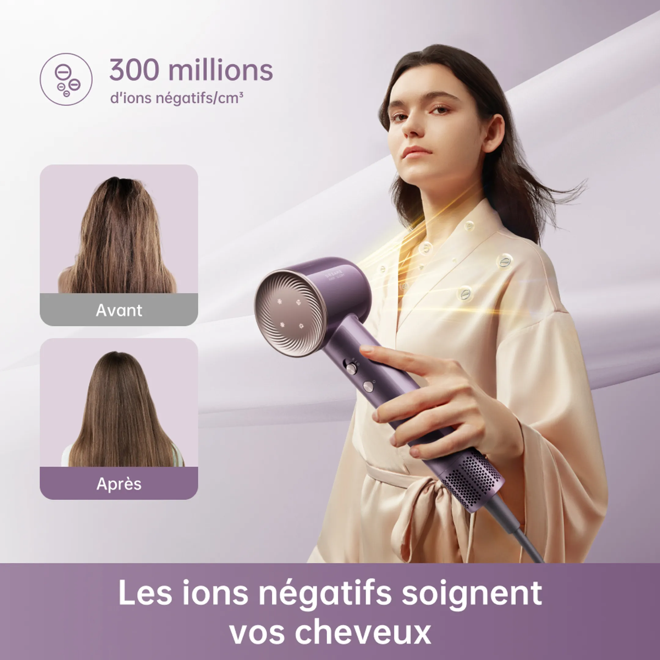 Sèche-cheveux Hair Glory Combo Purple