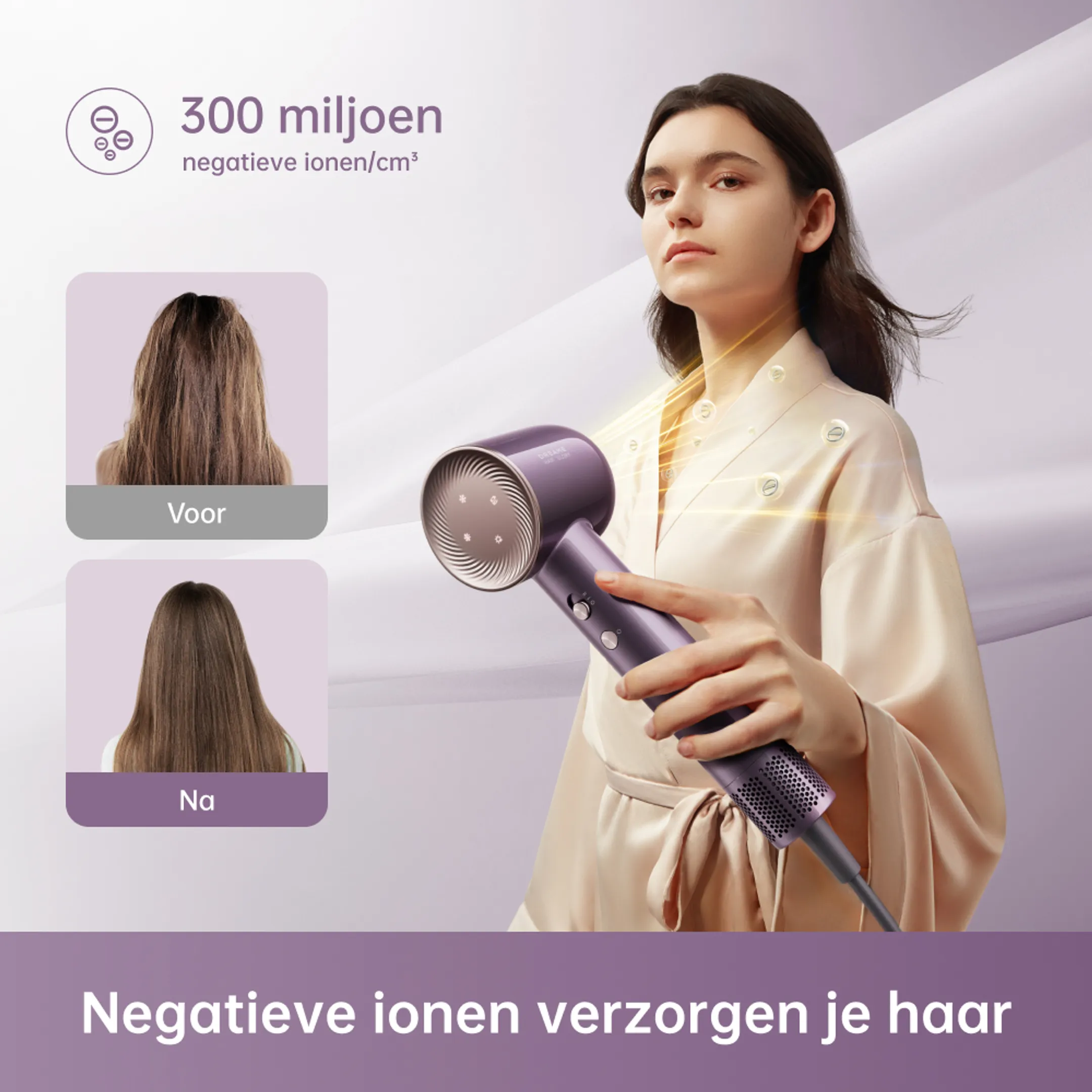 Haardroger Hair Glory Combo Purple